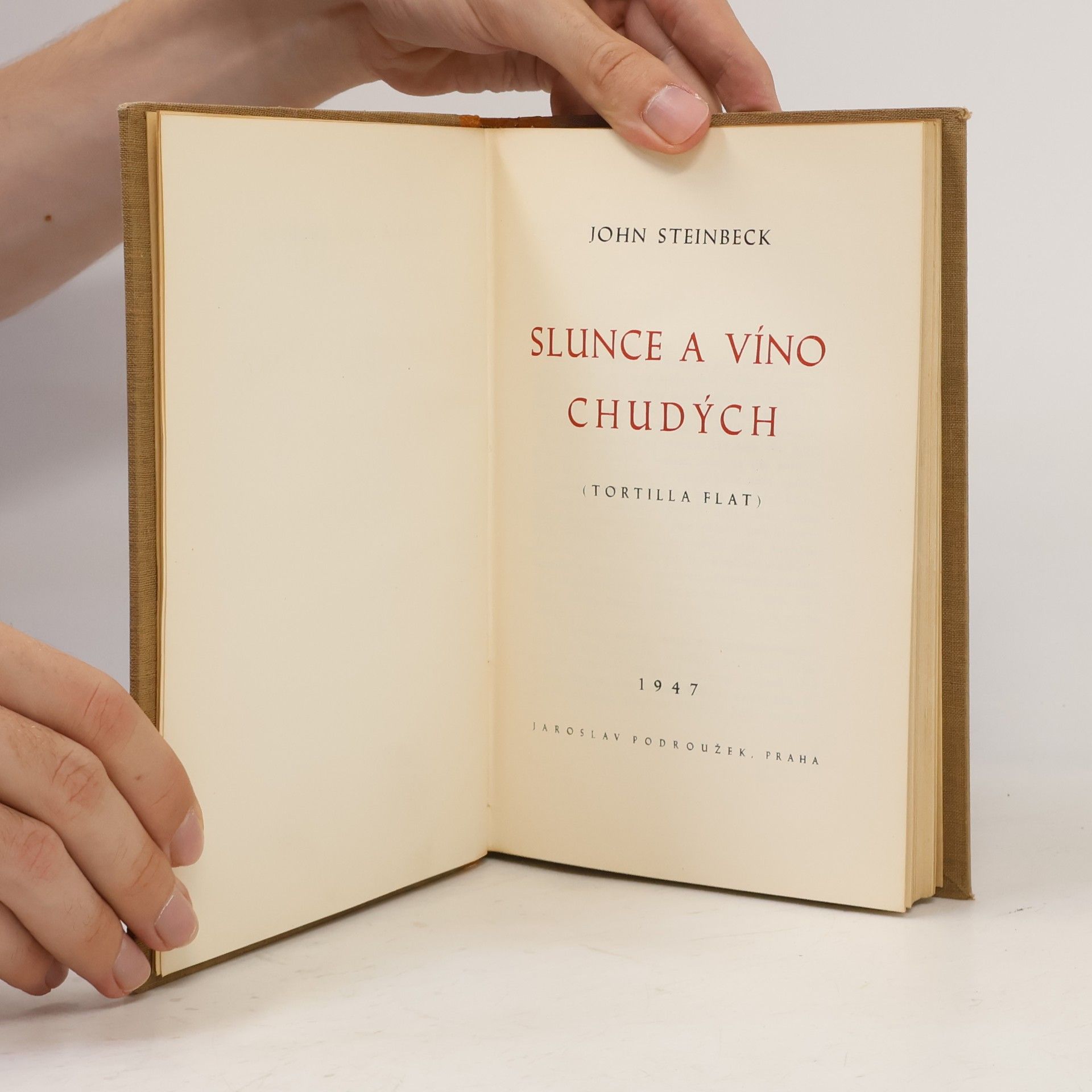 John Steinbeck Slunce a víno chudých