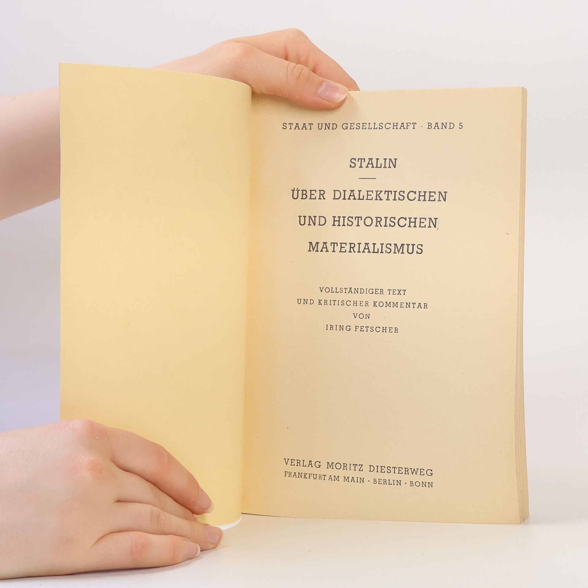 Josif Vissarionovič Stalin Über dialektischen und historischen Materialismus