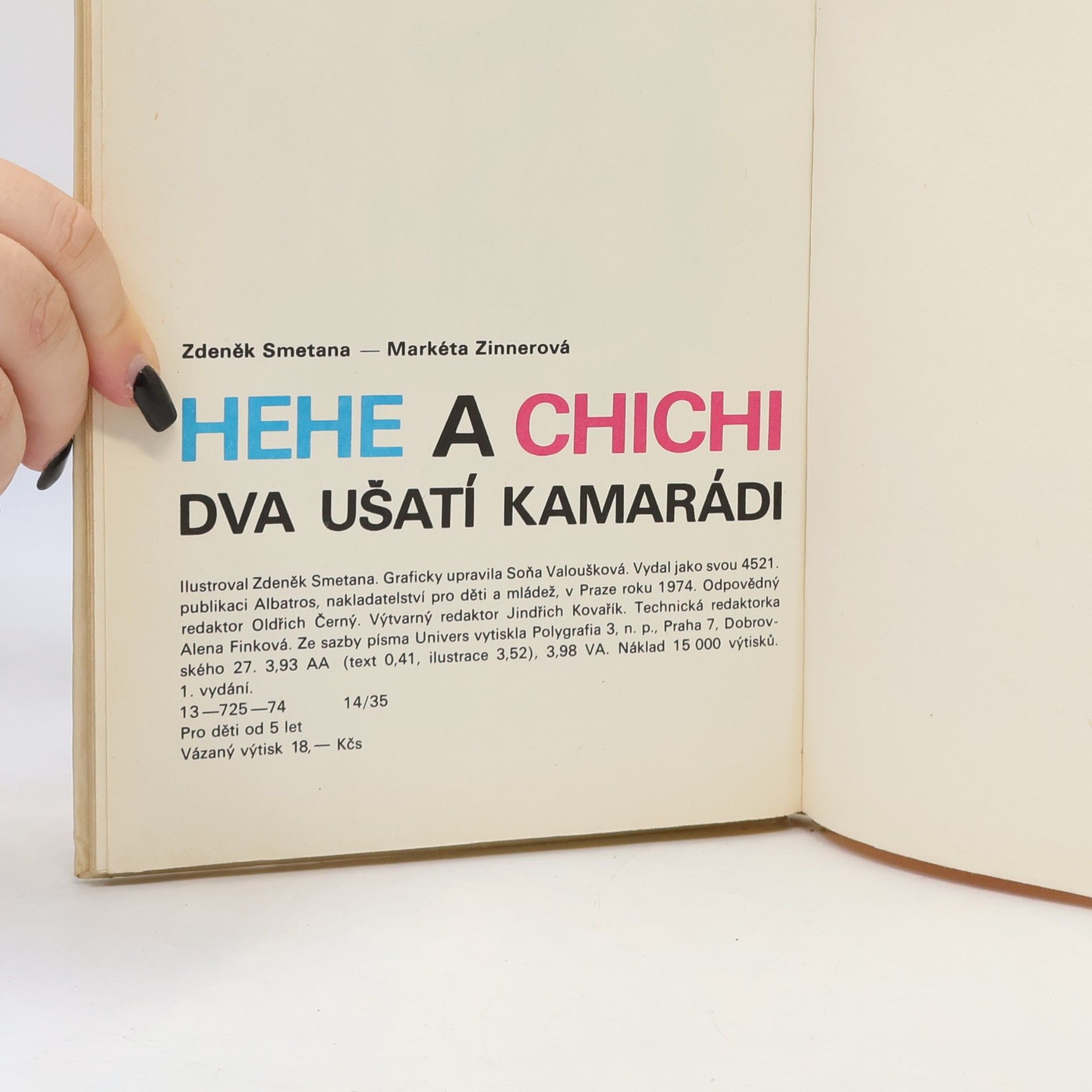 Markéta Zinnerová Hehe a Chichi. Dva ušatí kamarádi