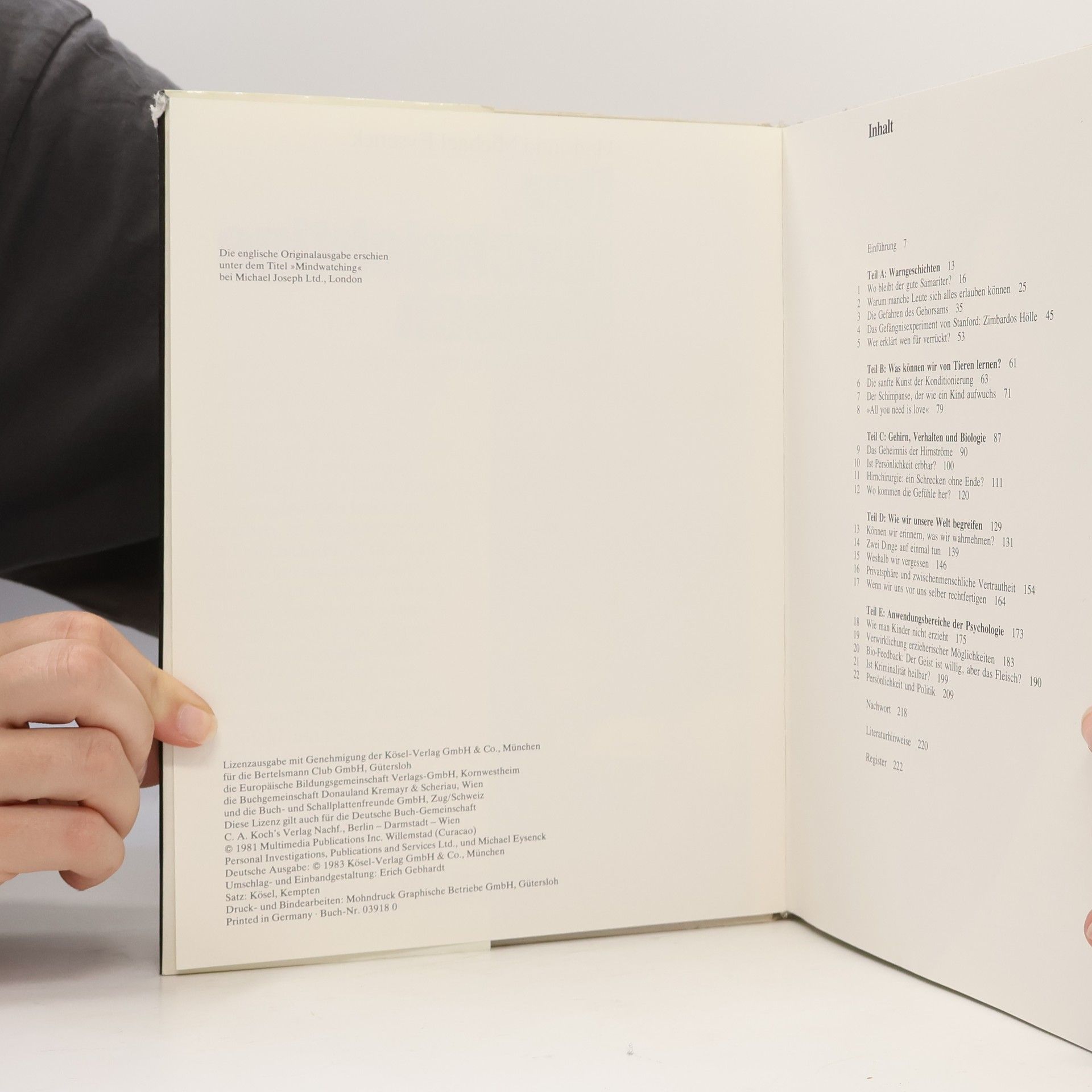 Michael Eysenck Der durchsichtige Mensch