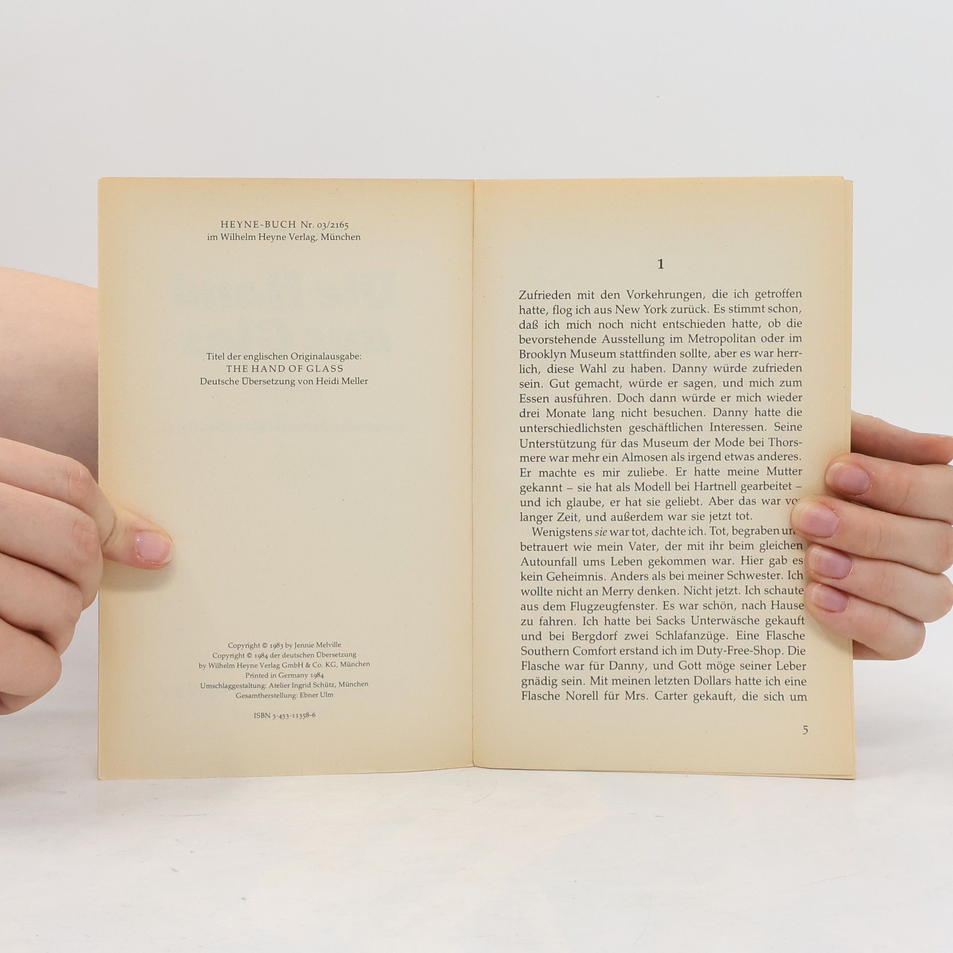 Jennie Melville Die Hand aus Glas