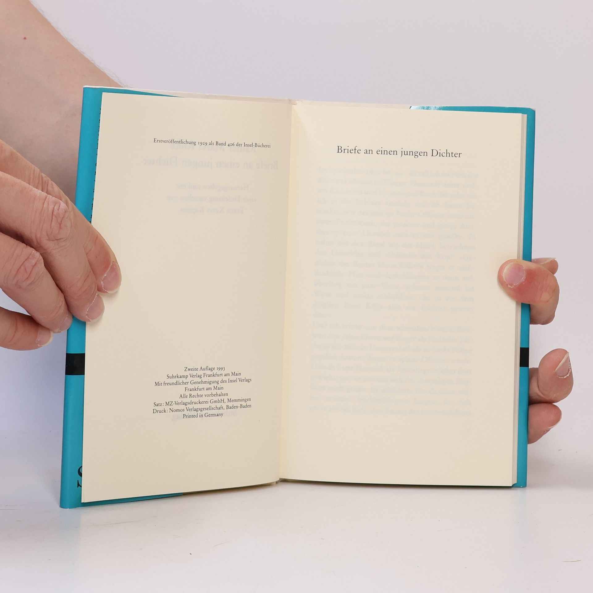 Rainer Maria Rilke Briefe an einen jungen Dichter