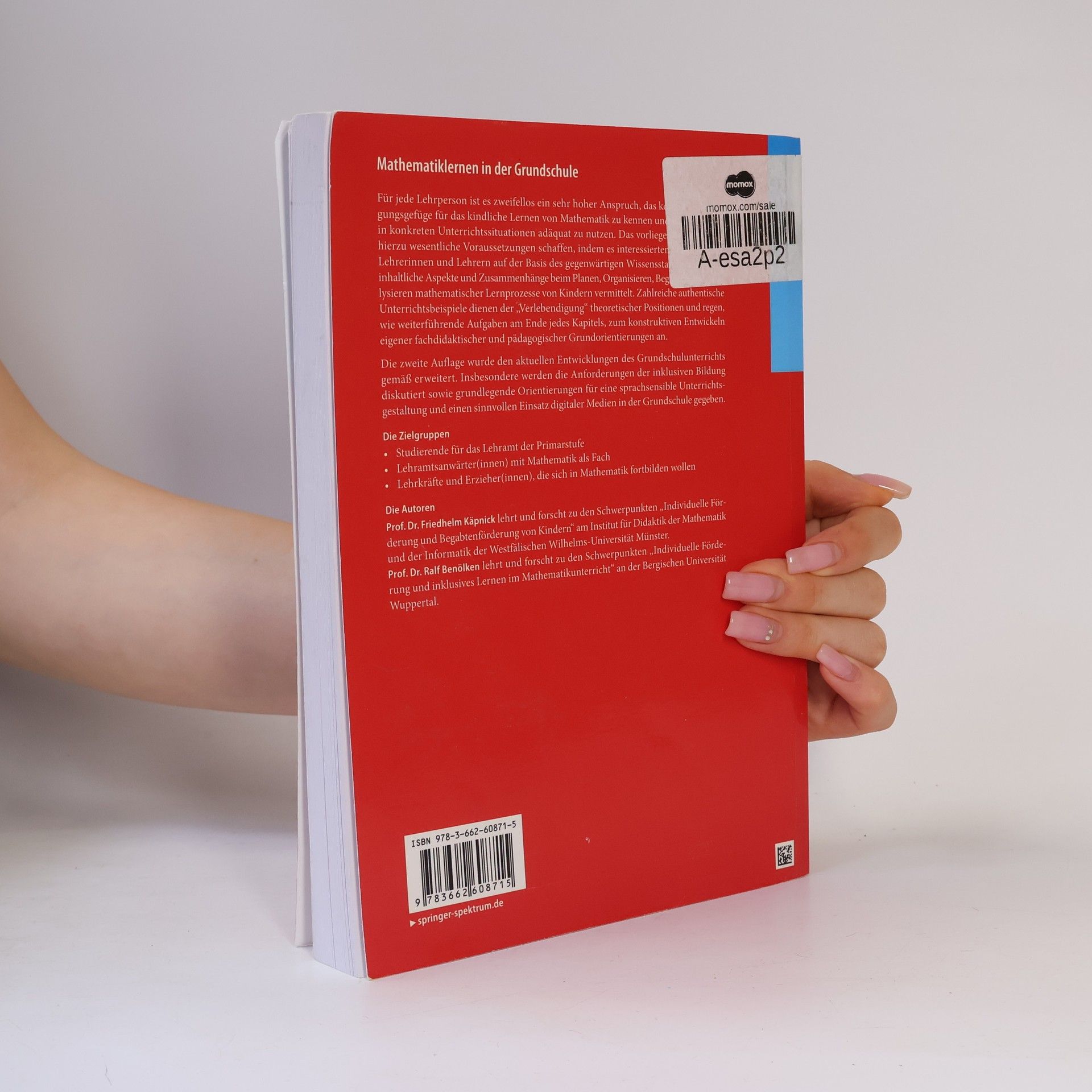 Friedhelm Käpnick Mathematiklernen in der Grundschule