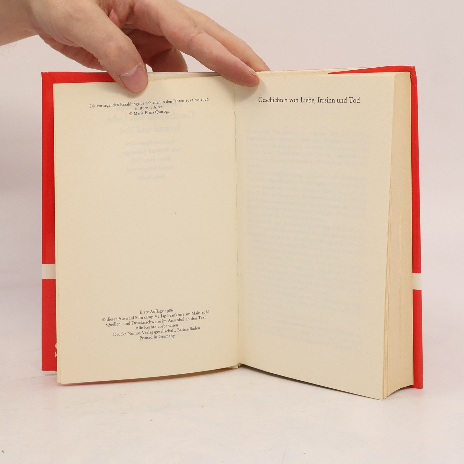 Horacio Quiroga Bibliothek Suhrkamp: Geschichten von Liebe, Irrsinn und Tod