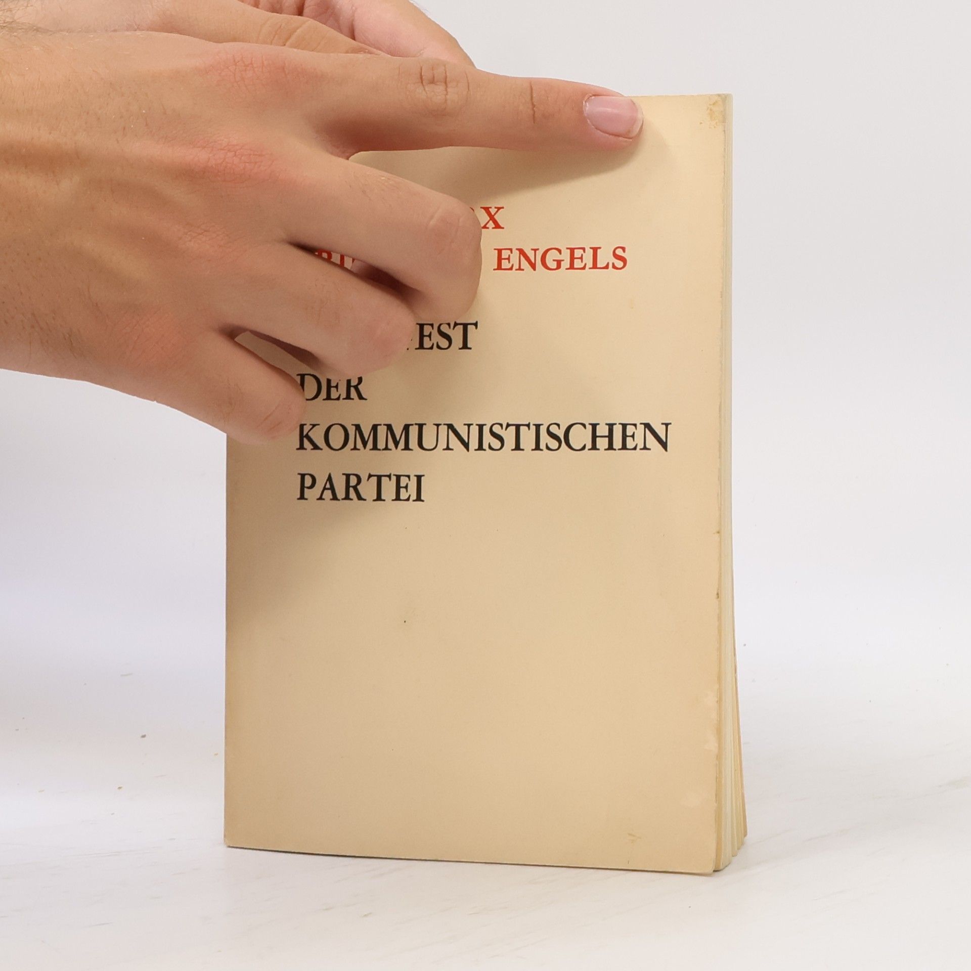 Friedrich Engels Manifest der kommunistischen Partei