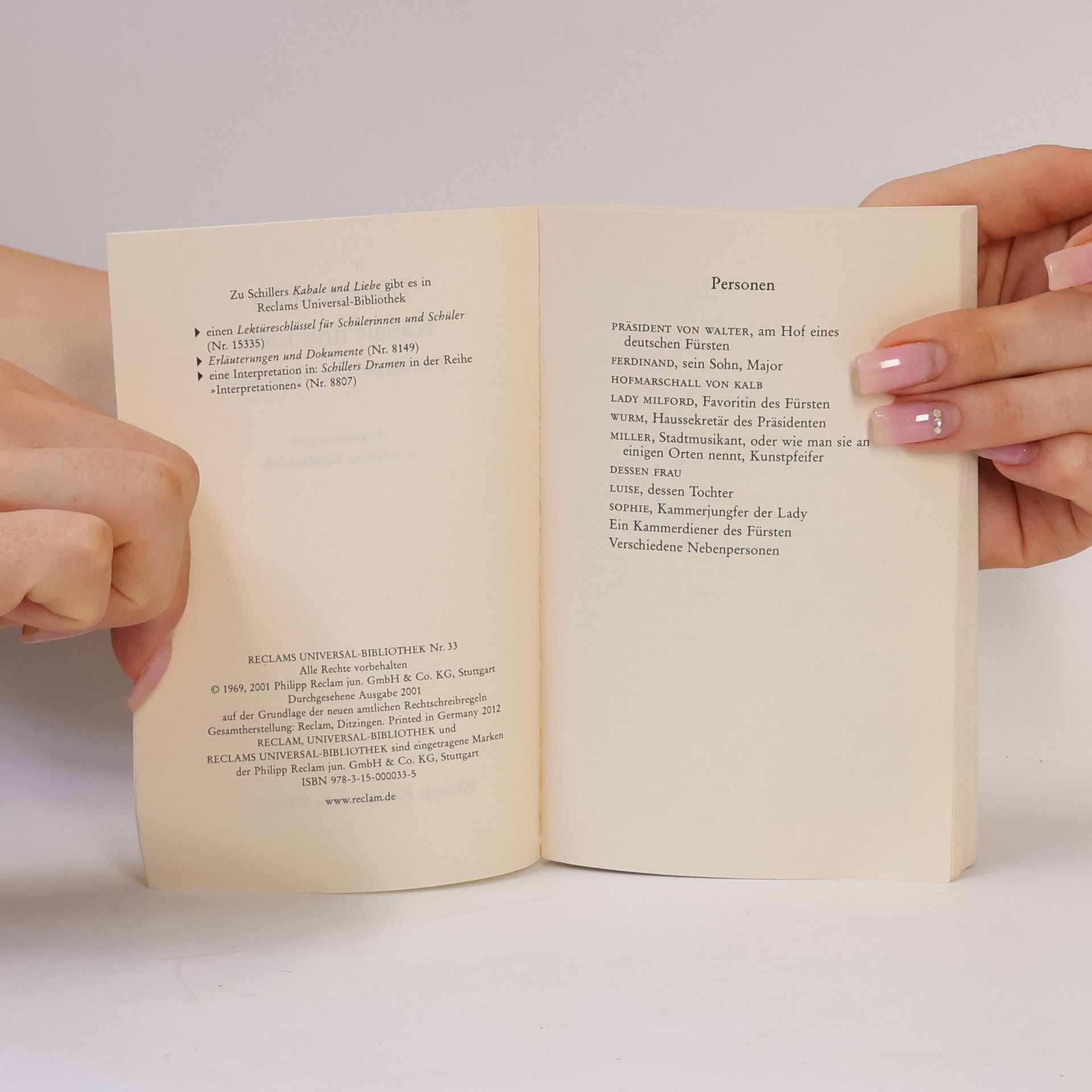 Friedrich Schiller Kabale und Liebe