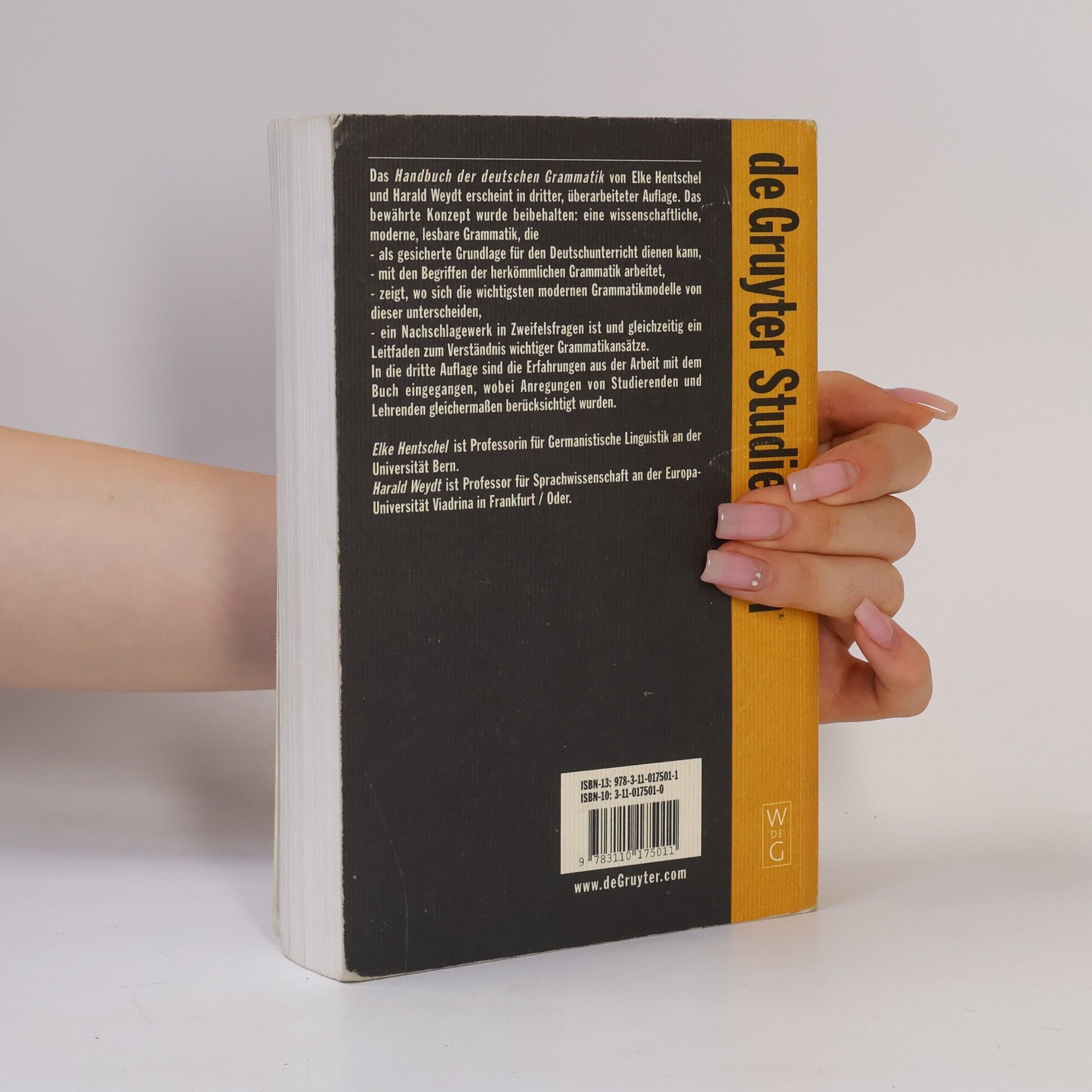 Elke Hentschel Handbuch der deutschen Grammatik