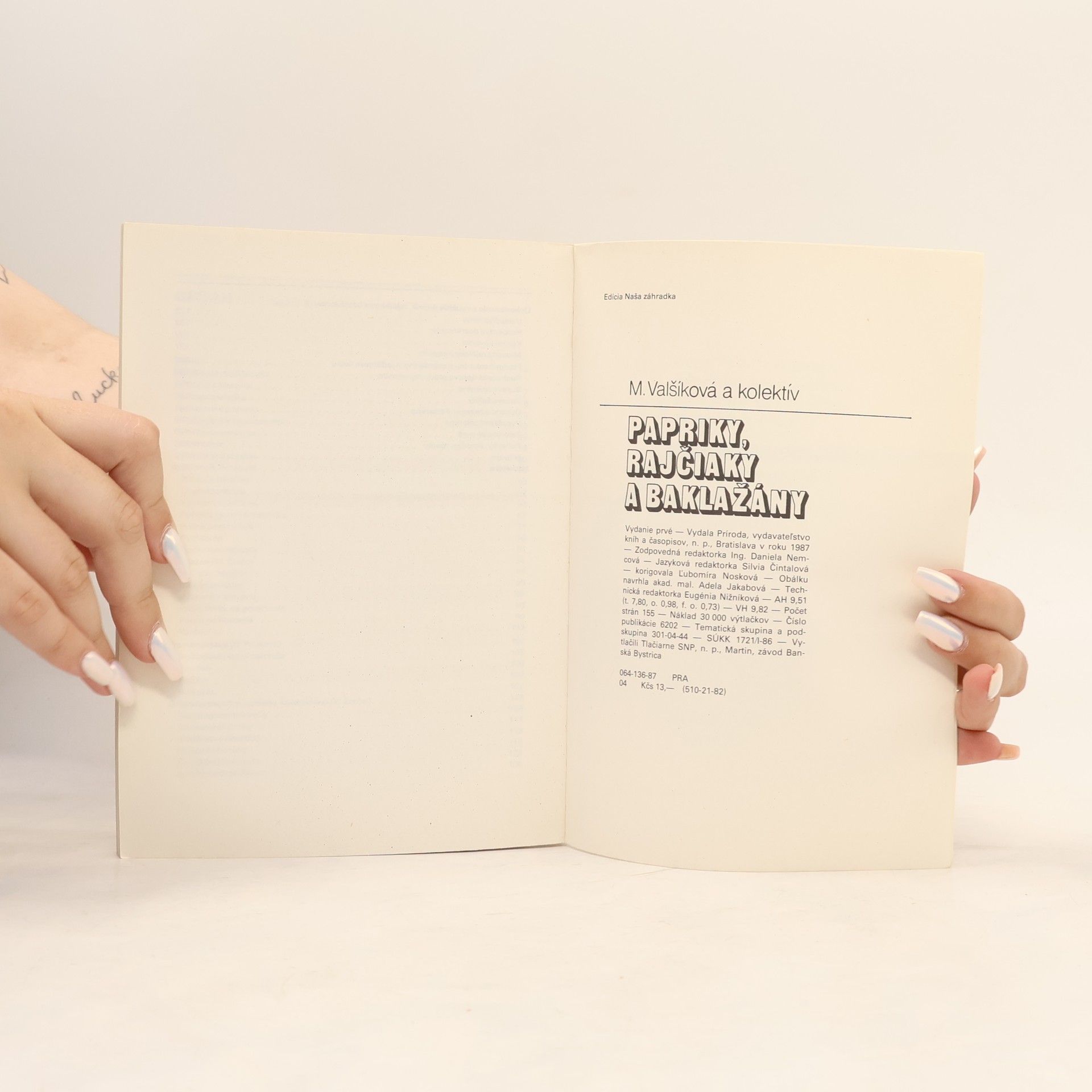 Autores varios Papriky, rajčiaky a baklažány