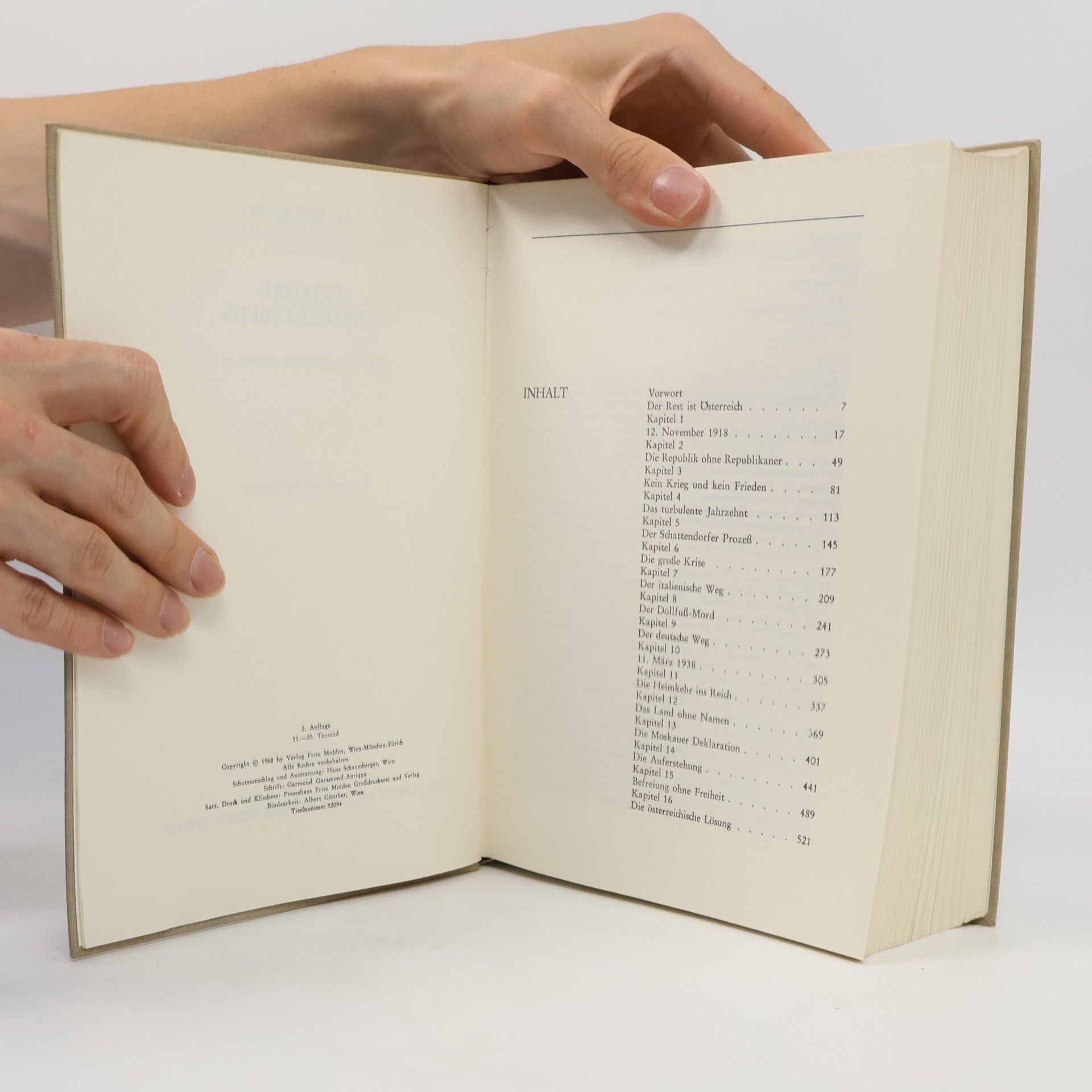 Hellmuth Andics 50 Jahre unseres Lebens. Österreichs Schicksal seit 1918