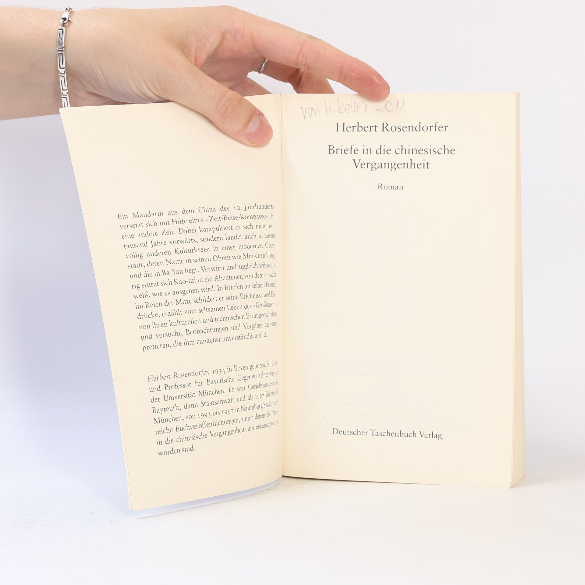 Herbert Rosendorfer Briefe in die chinesische Vergangenheit
