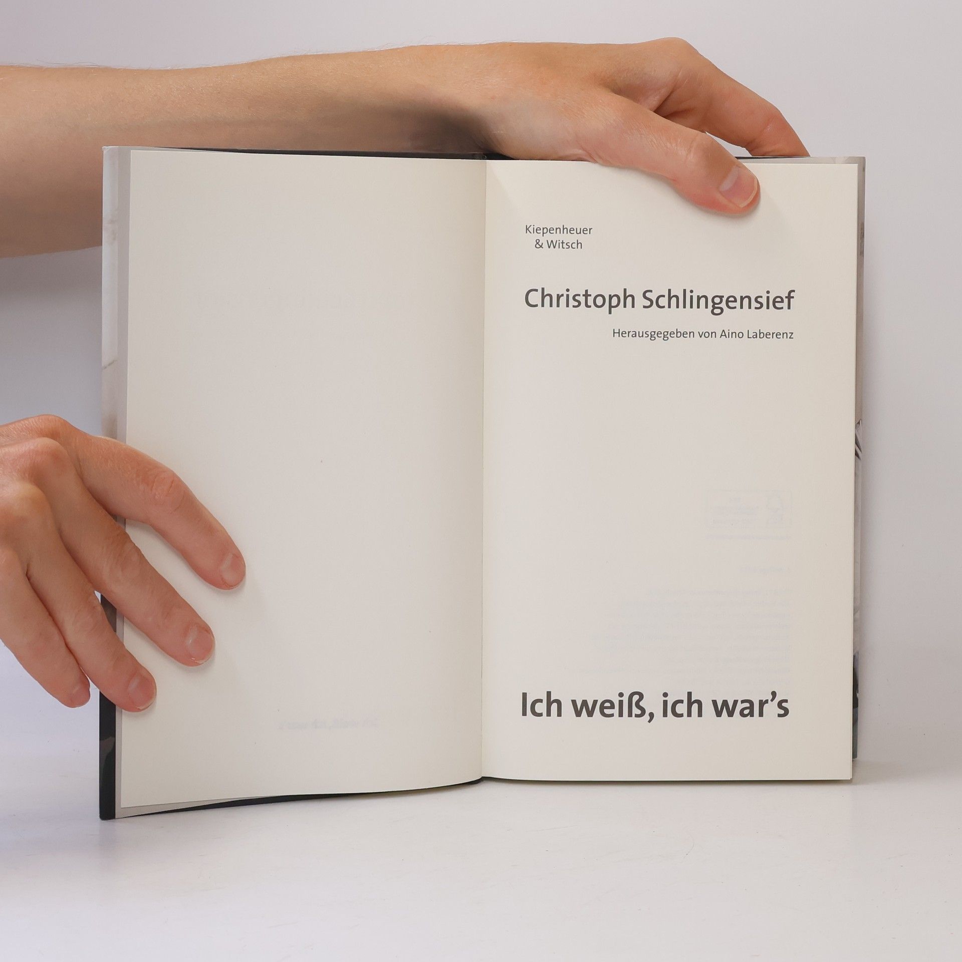 Christoph Schlingensief Ich weiß, ich war's