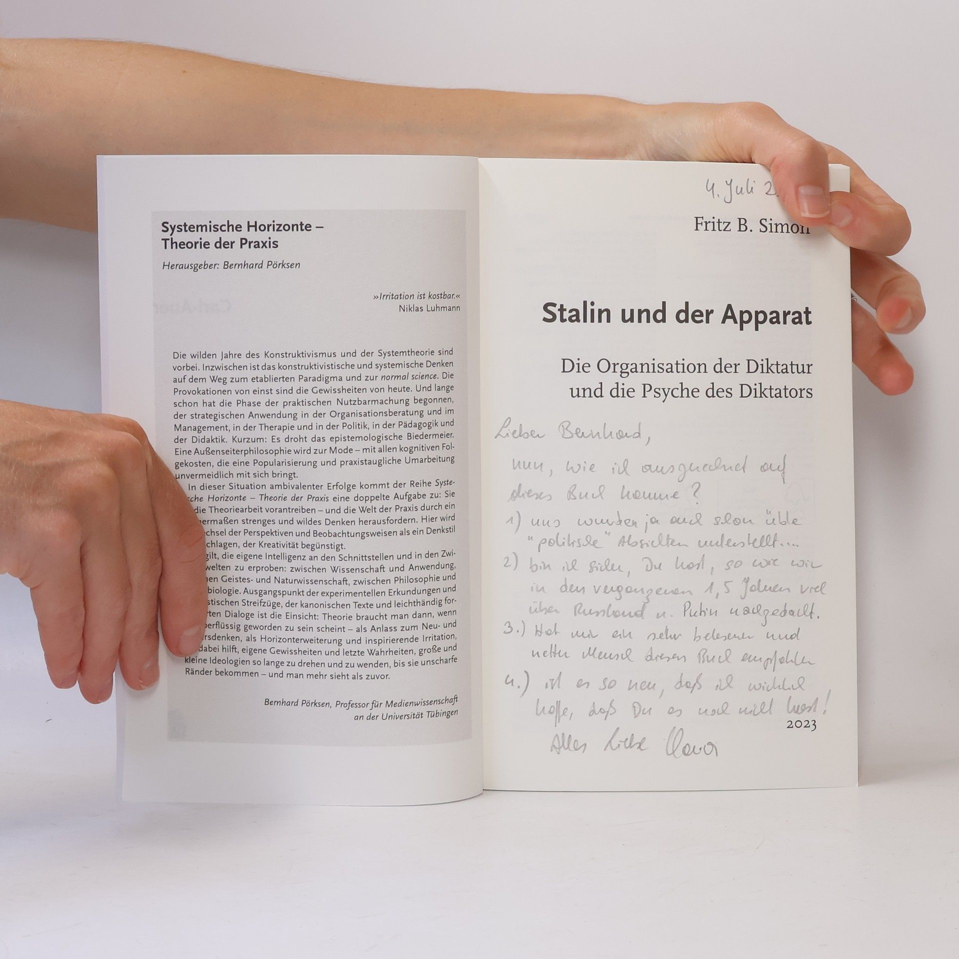Fritz B. Simon Stalin und der Apparat