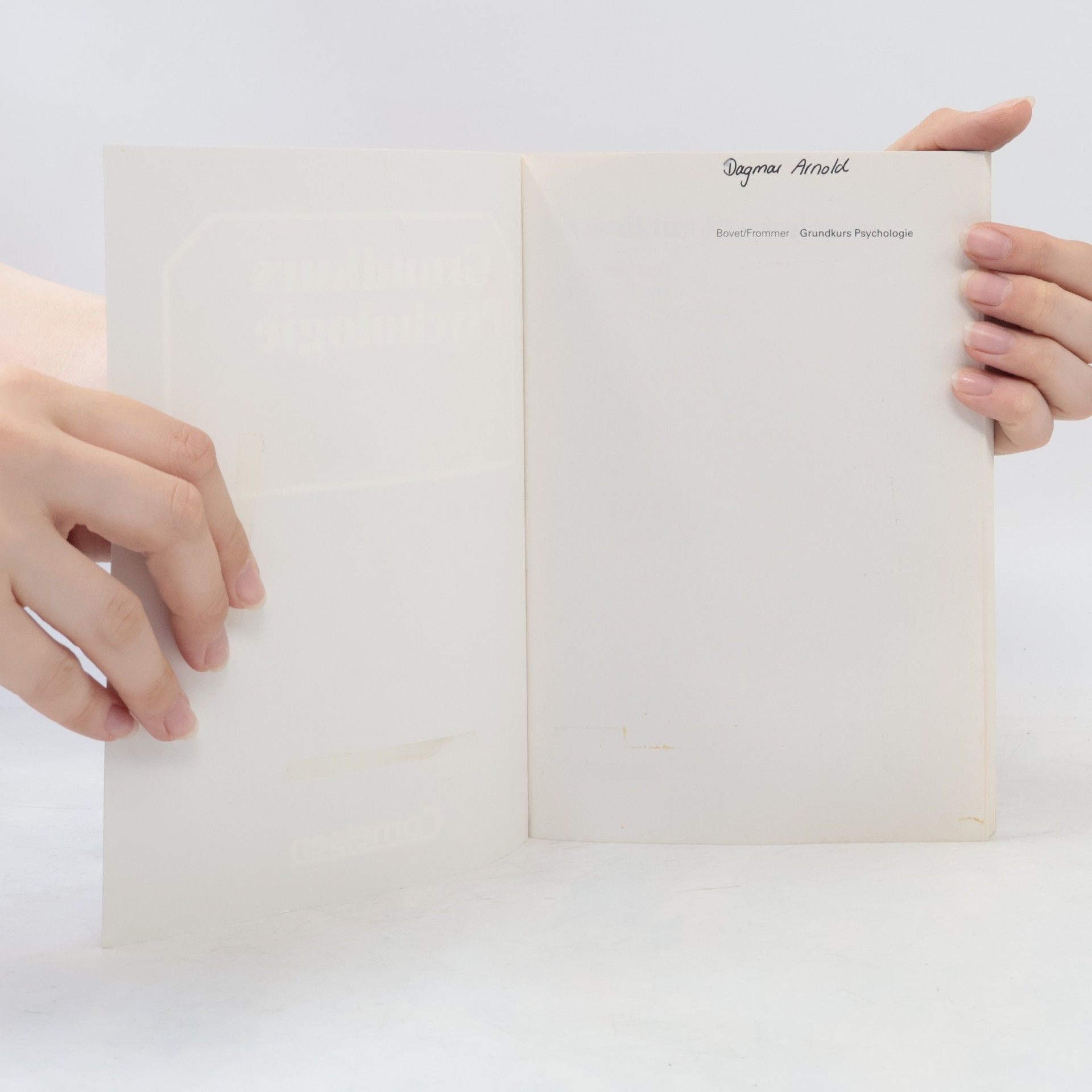 Gislinde Bovet Grundkurs Psychologie: Lernmaterialien