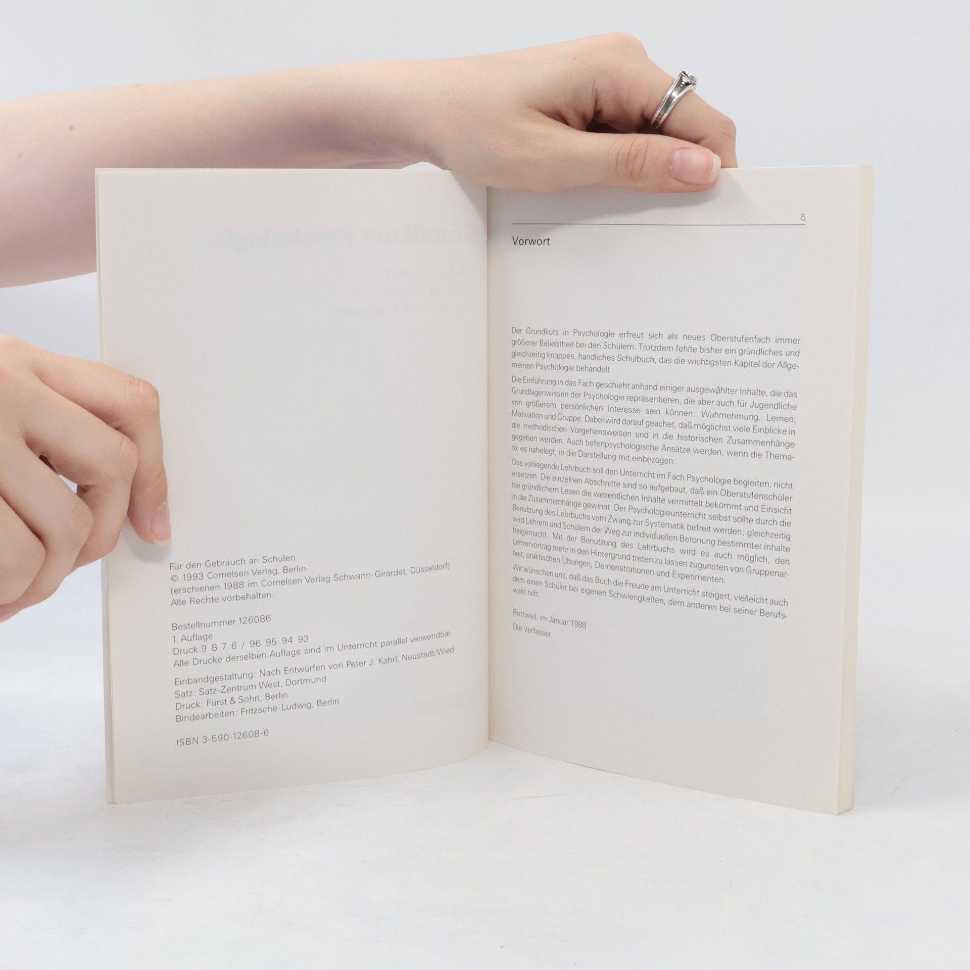 Gislinde Bovet Grundkurs Psychologie: Lernmaterialien