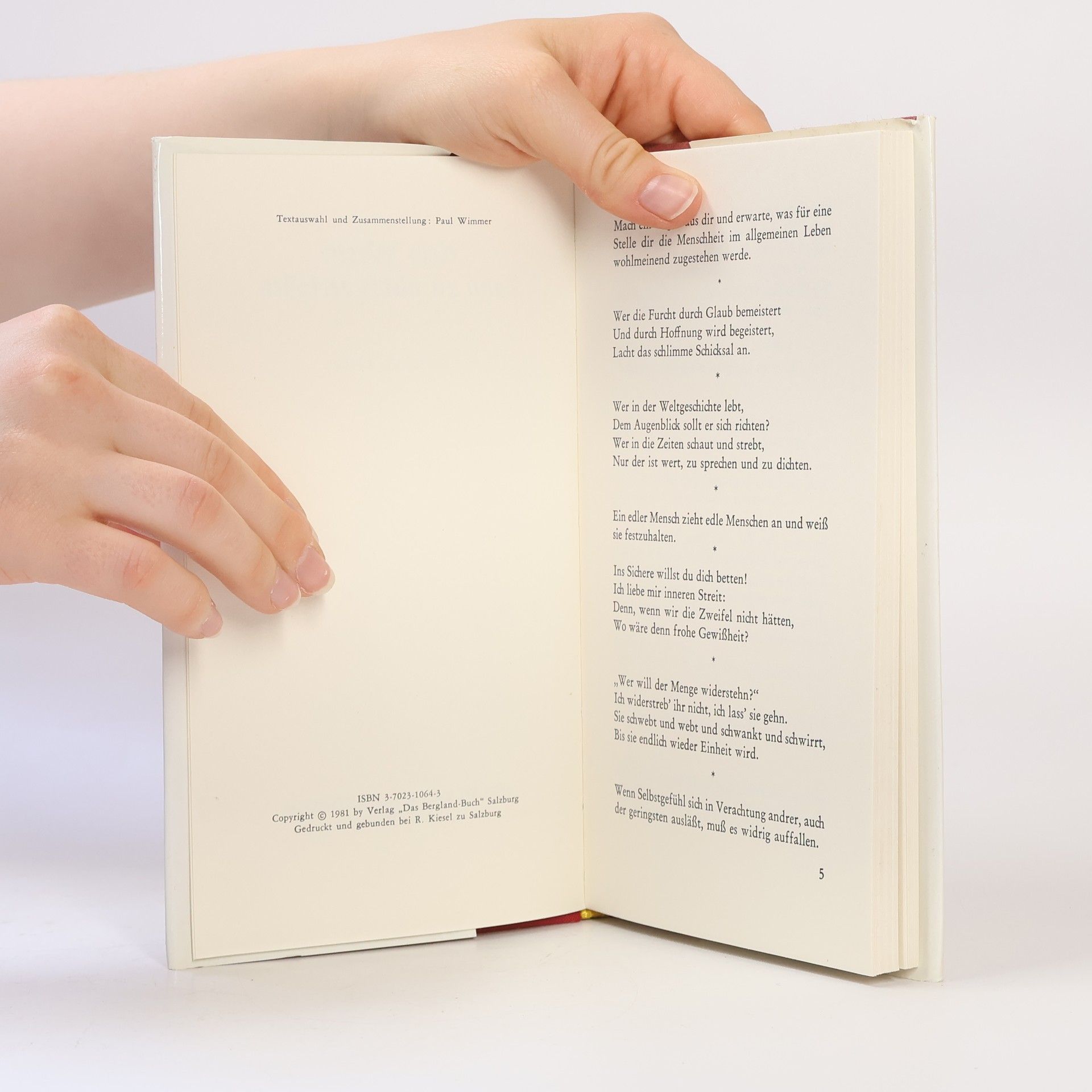 Johann Wolfgang von Goethe Kein Wesen Kann zu Nichts Zerfallen