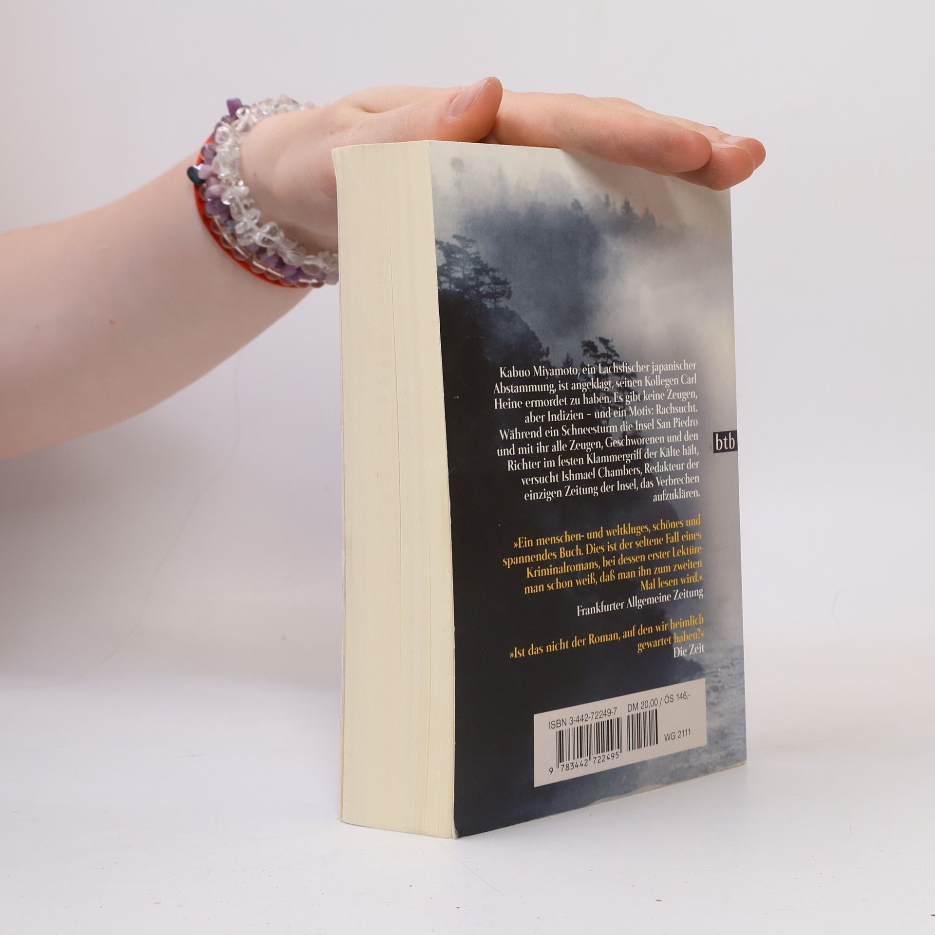 David Guterson Schnee, der auf Zedern fällt
