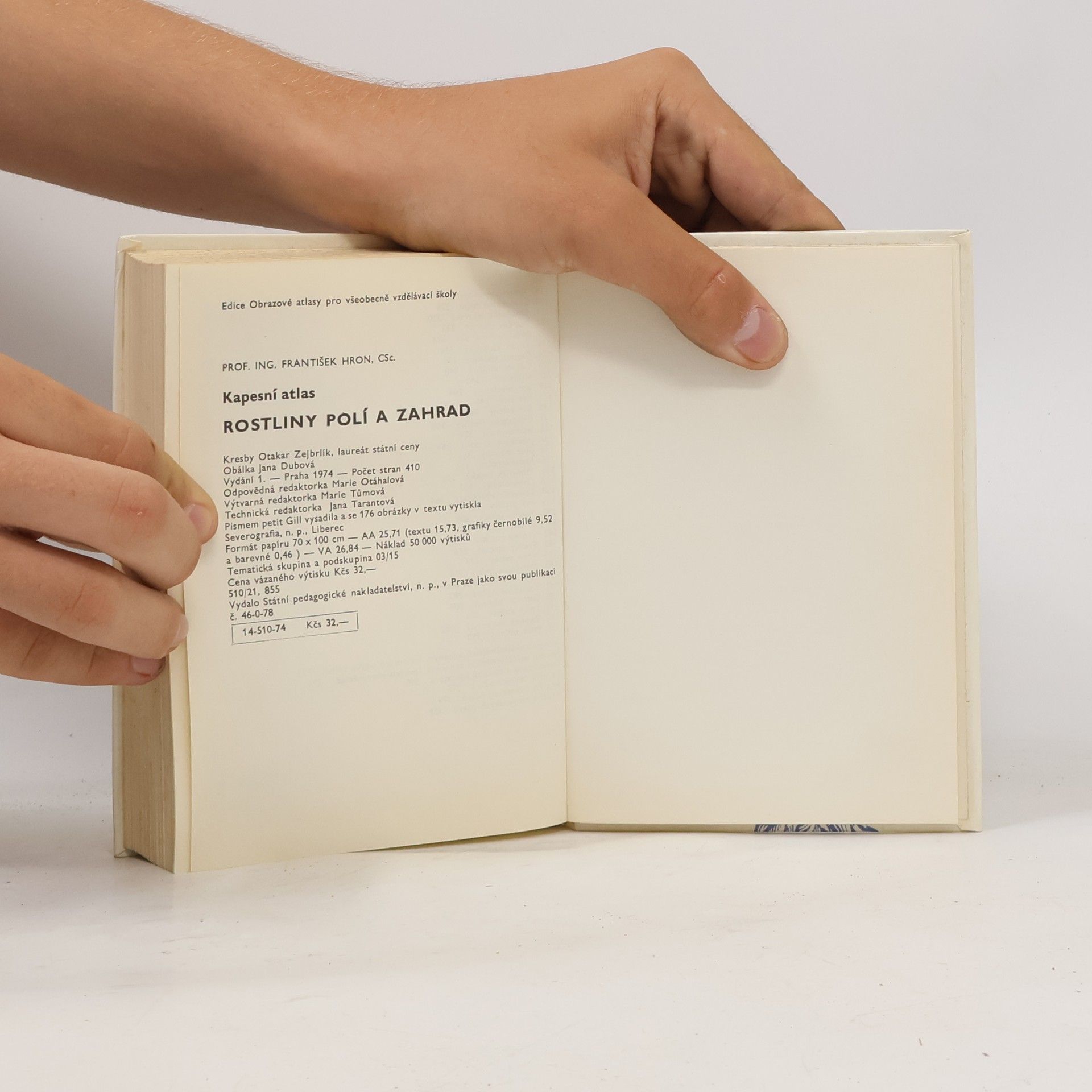 František Hron Kapesní atlas. Rostliny polí a zahrad