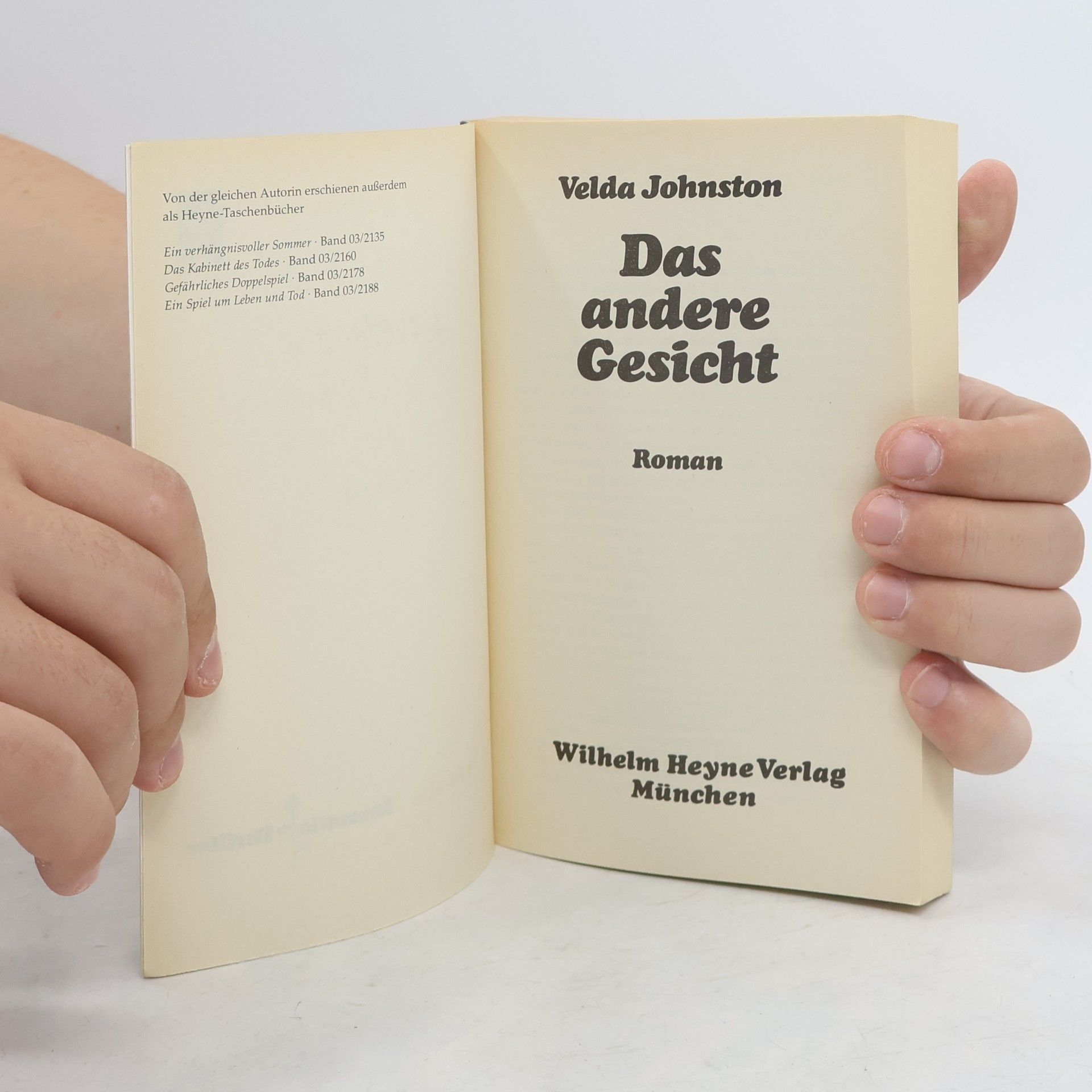 Velda Johnston Das andere Gesicht