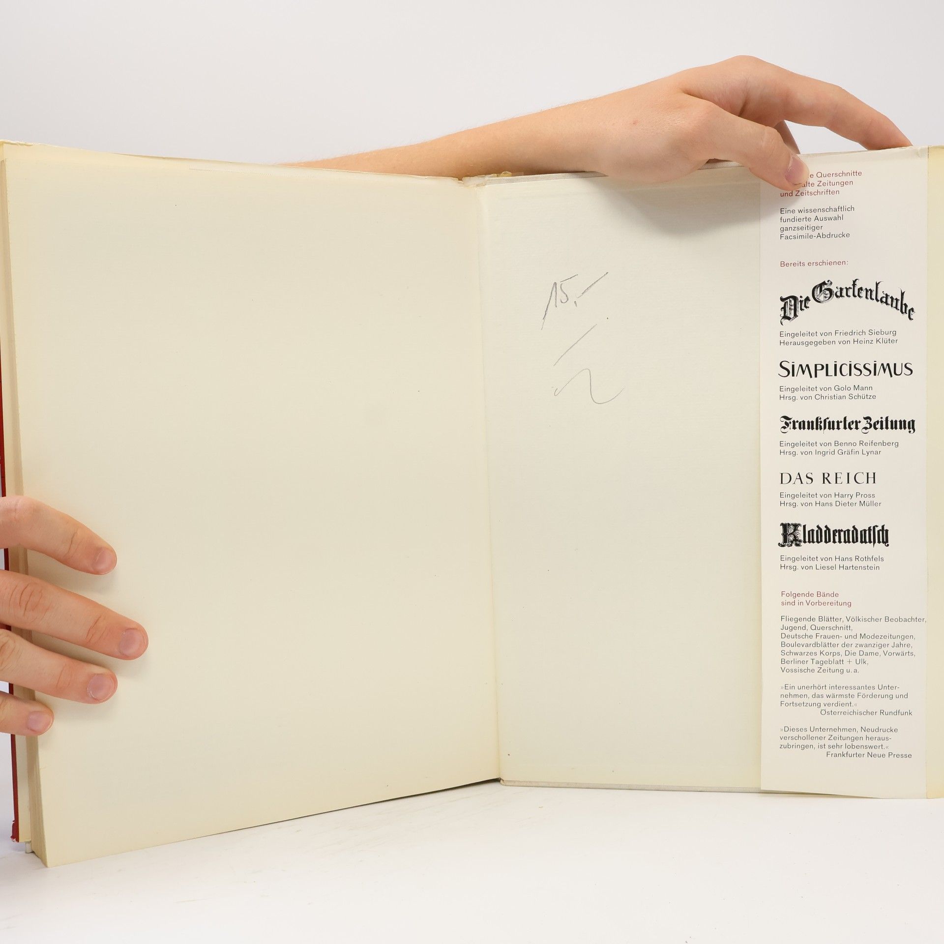 Alexander von Baeyer Facsimile Querschnitt durch die Berliner Illustrirte