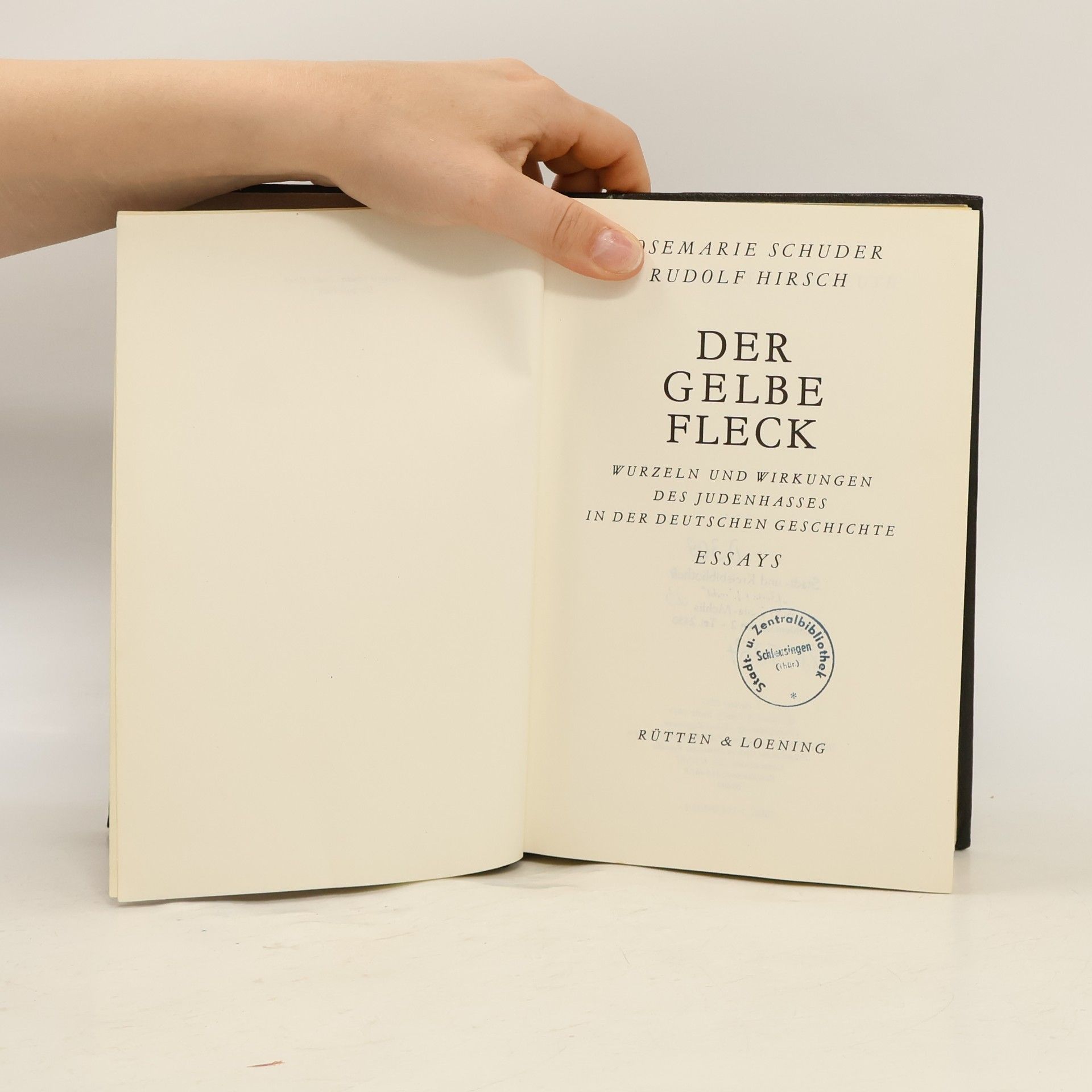Rosemarie Schuder Der gelbe Fleck