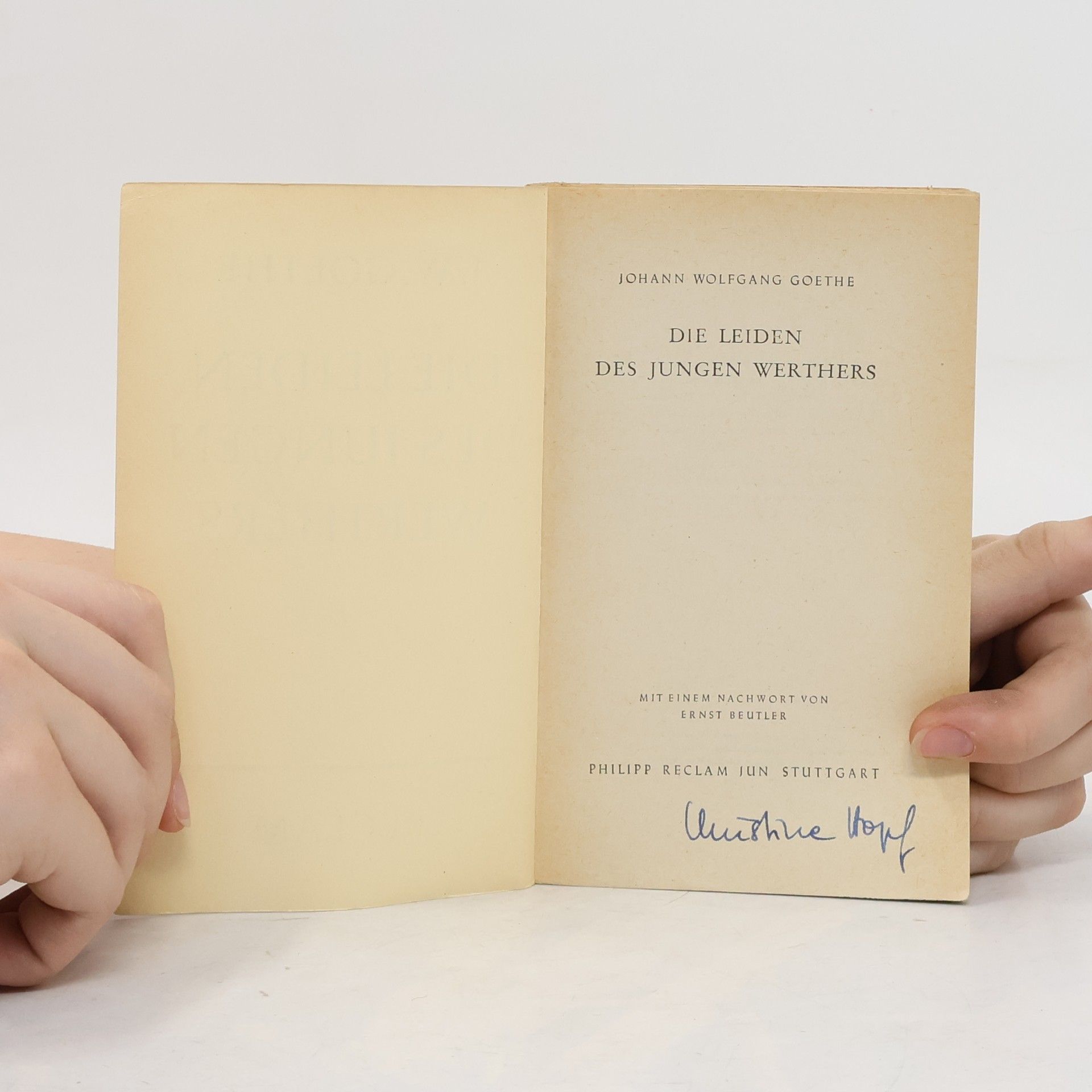 Johann Wolfgang von Goethe Die Leiden des Jungen Werthers