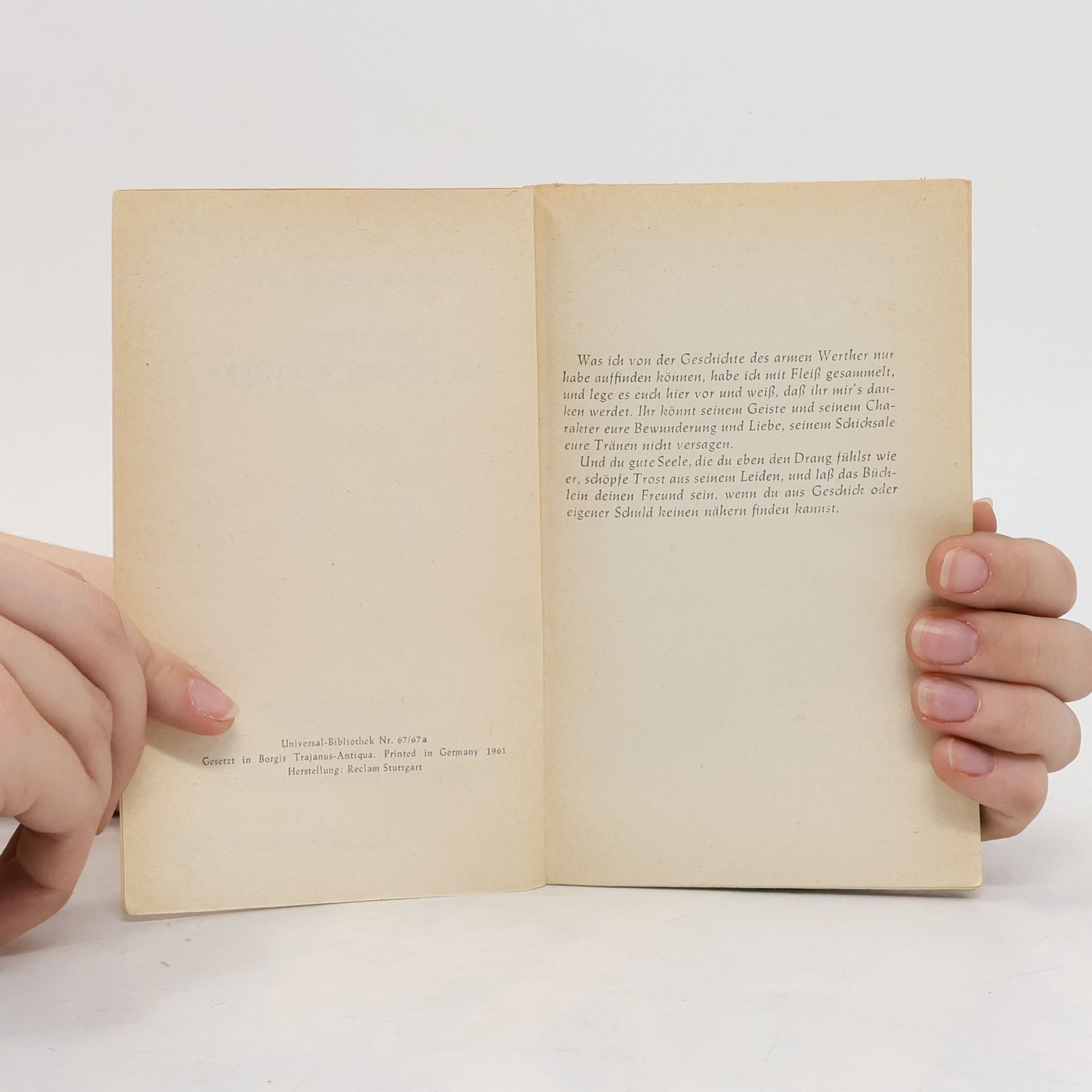 Johann Wolfgang von Goethe Die Leiden des Jungen Werthers