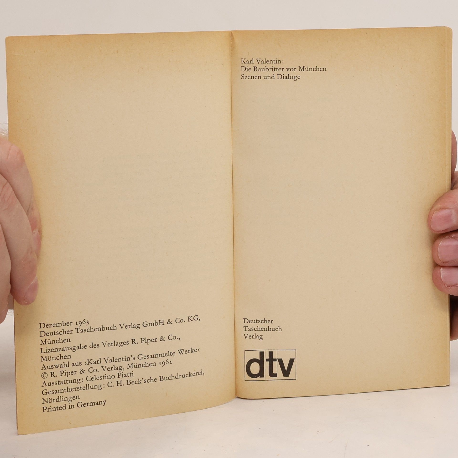 Karl Valentin Die Raubritter vor München