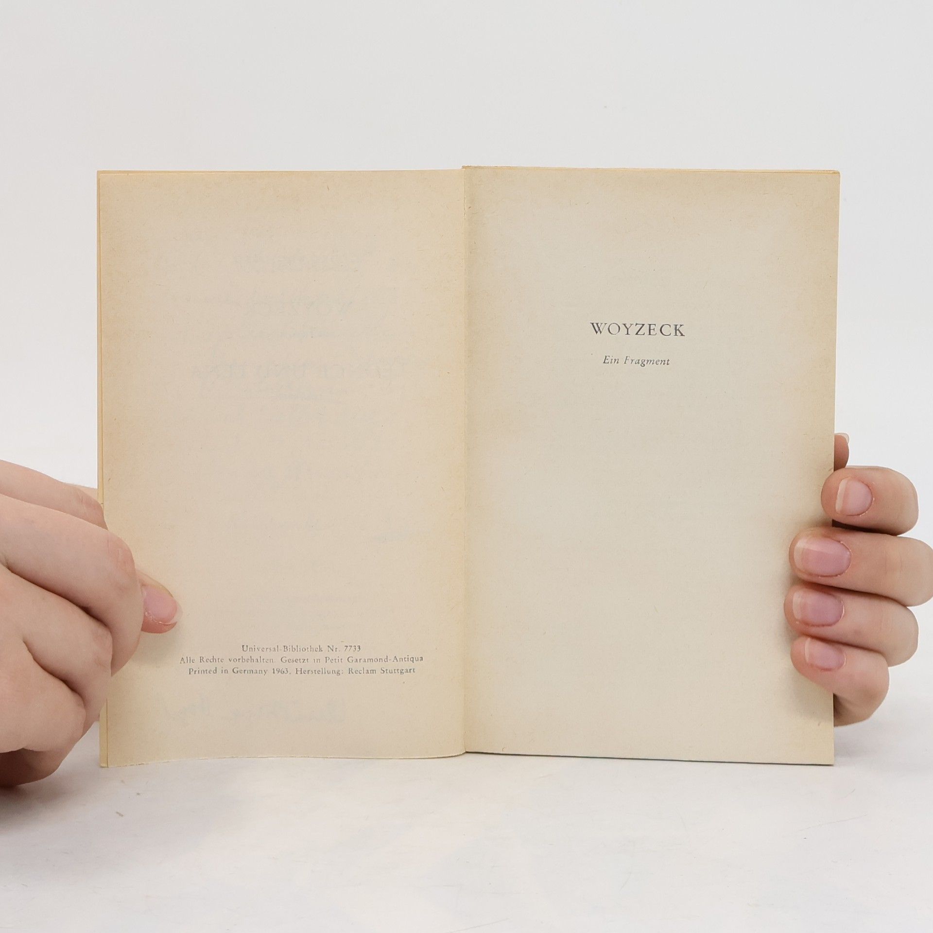 Georg Büchner Woyzeck. Leonce und Lena.