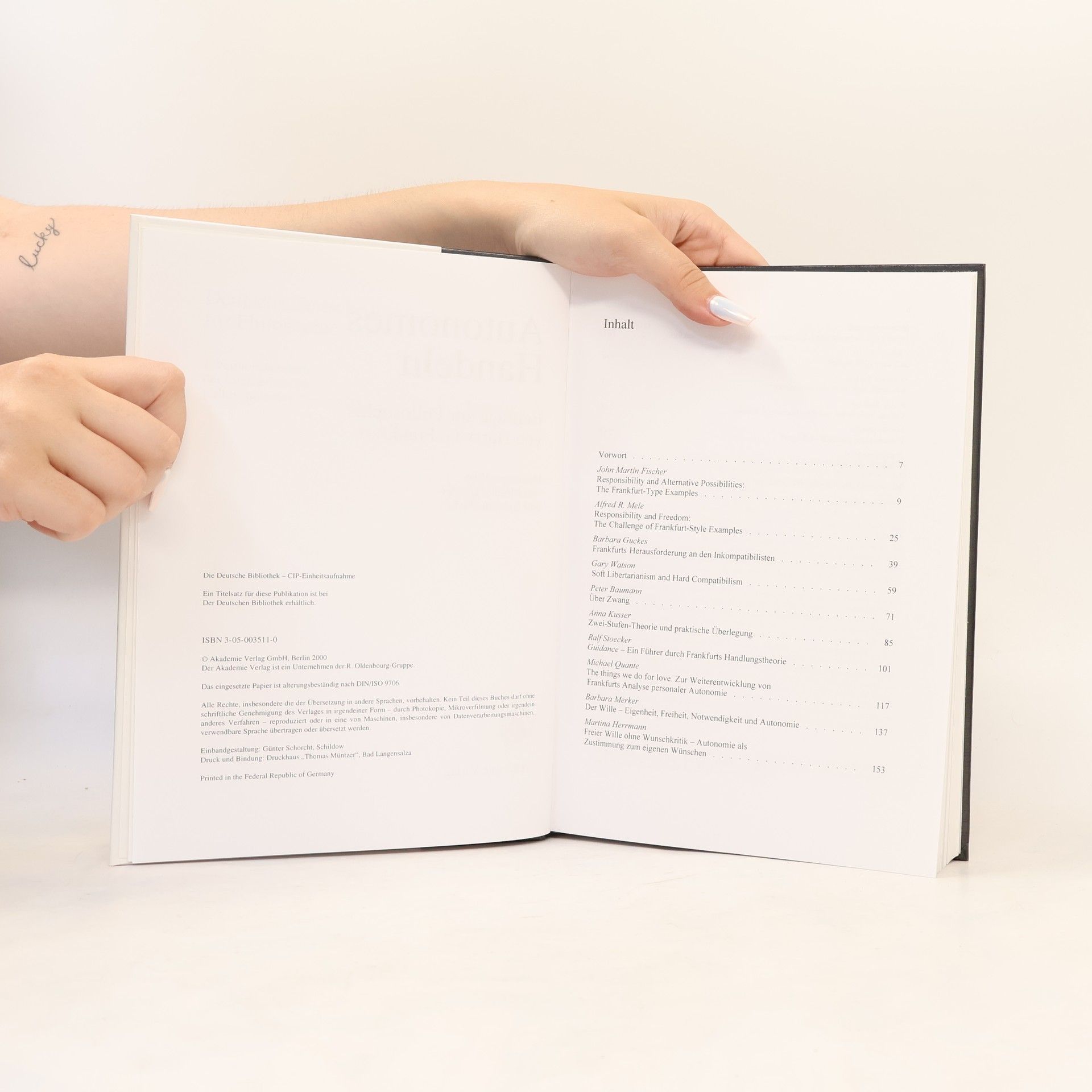 Monika Betzler Deutsche Zeitschrift für Philosophie / Sonderbände - 2: Autonomes Handeln