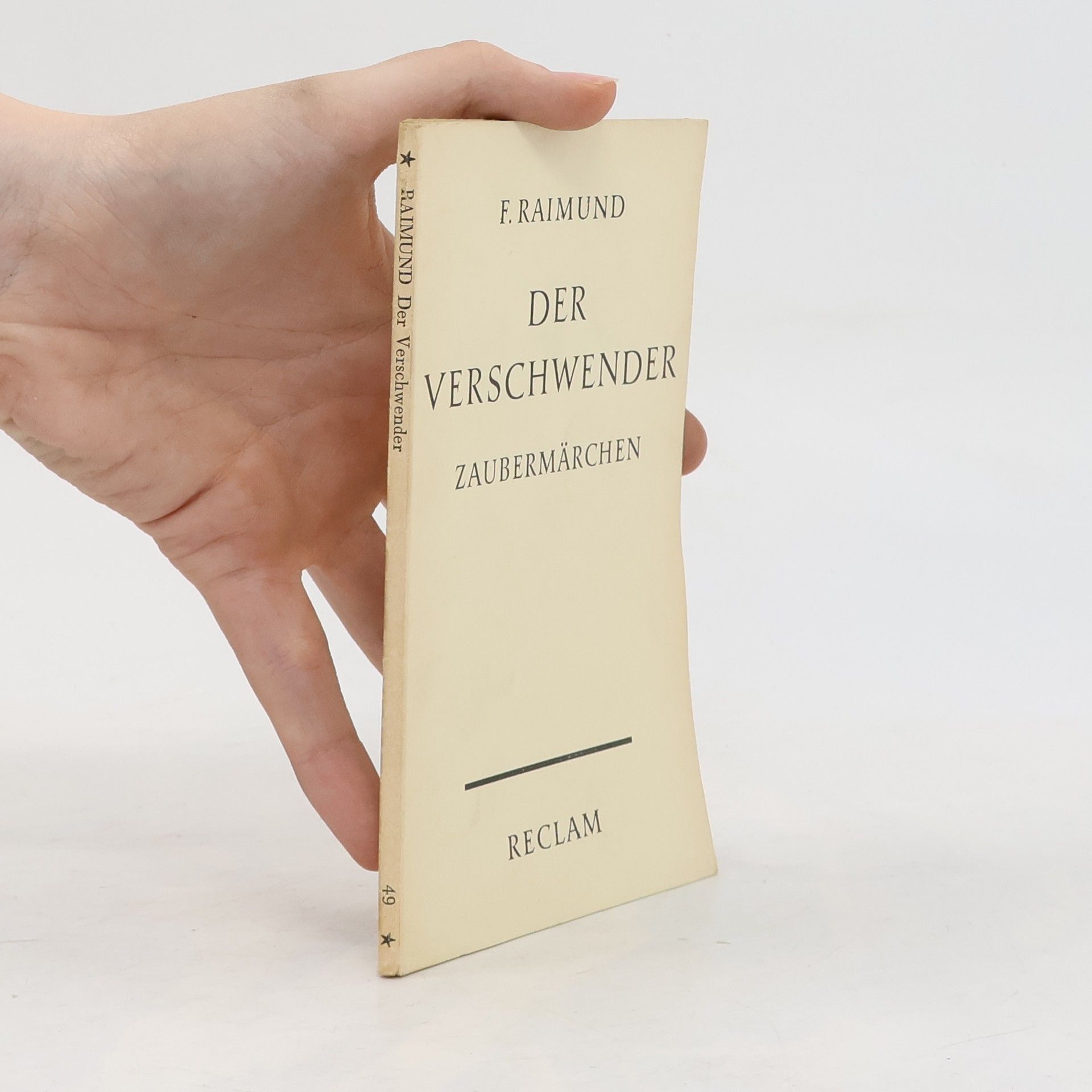 Ferdinand Raimund Der Verschwender
