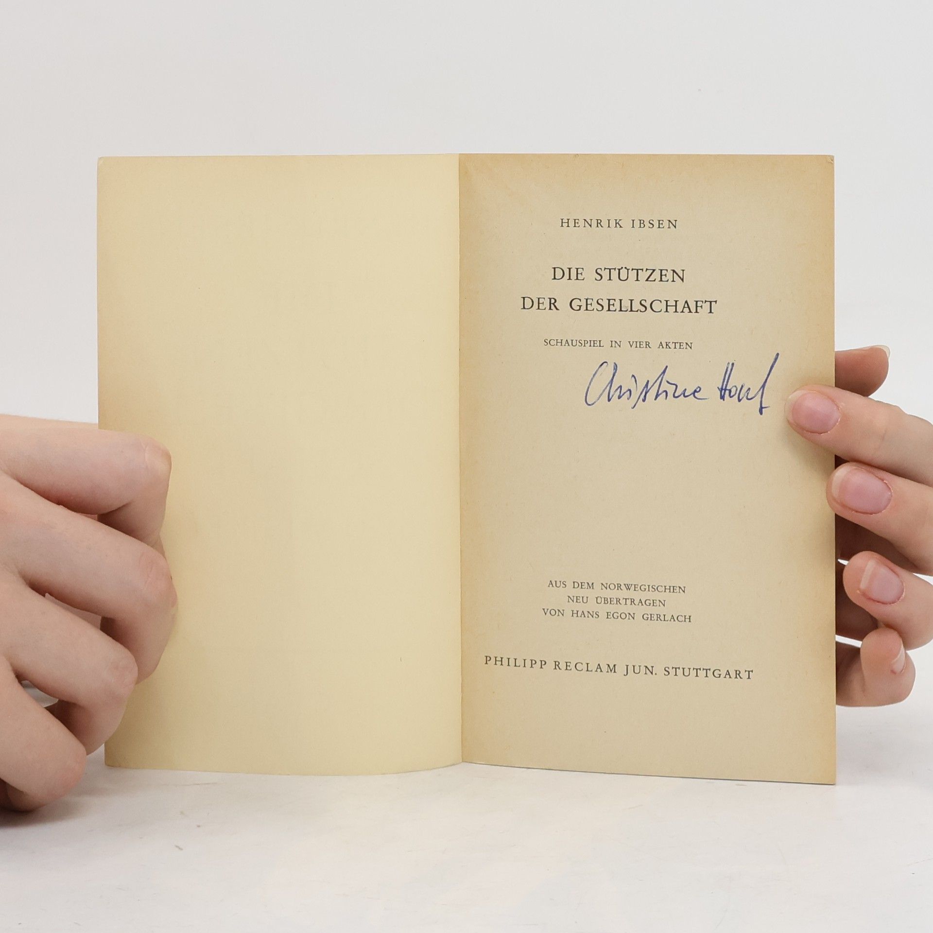 Henrik Ibsen Die Stützen der Gesellschaft. Schauspiel