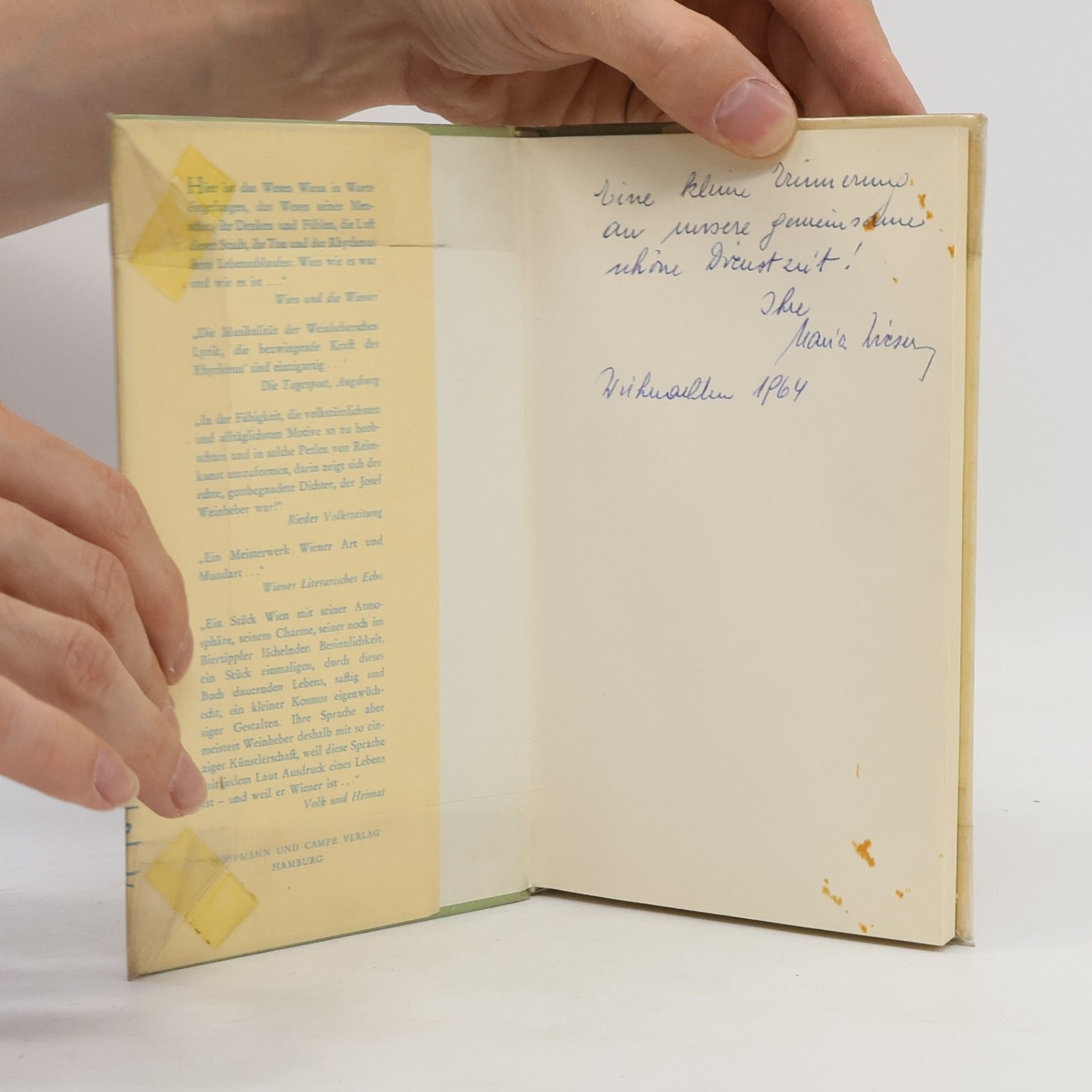 Josef Weinheber Wien Wörtlich
