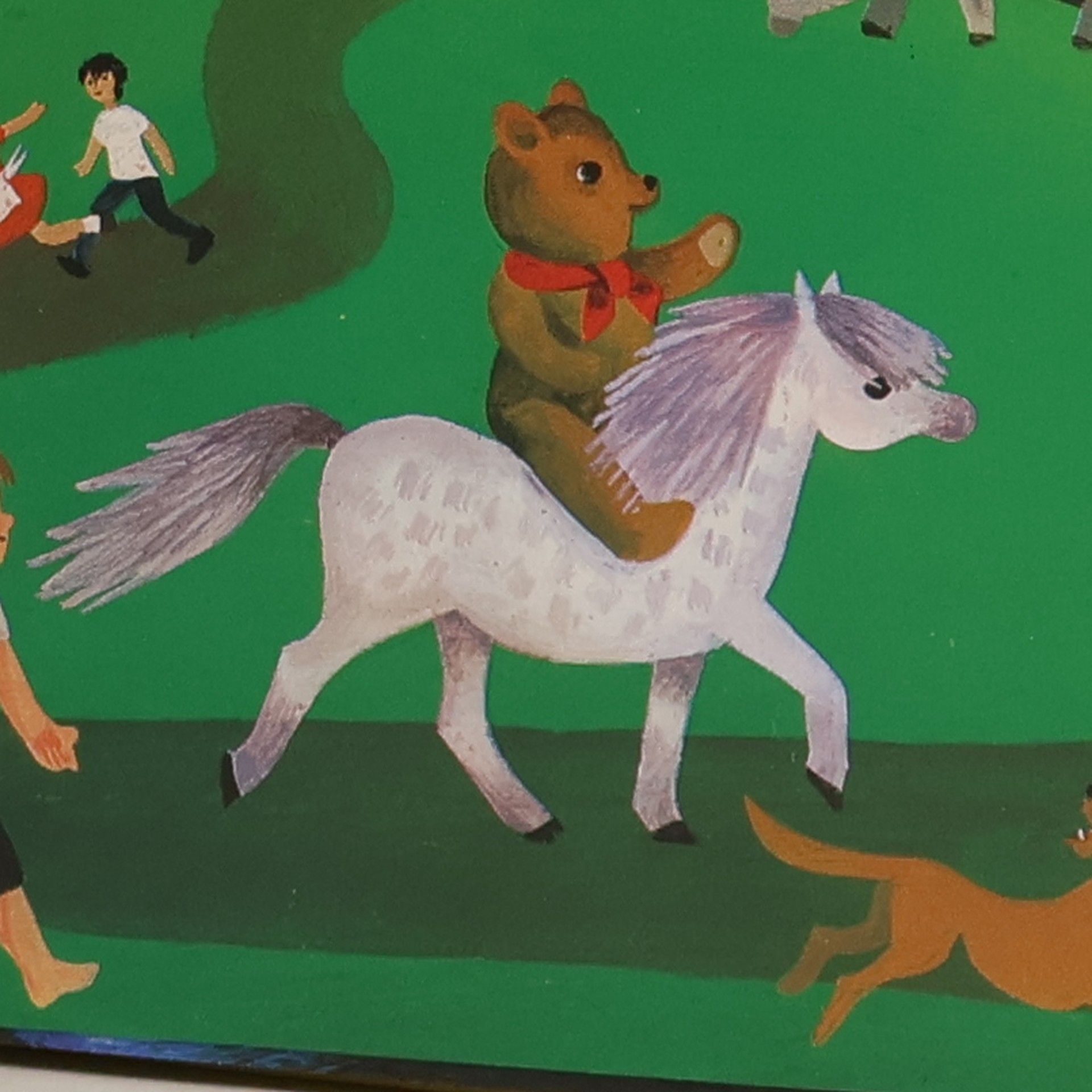 Sigrid Heuck Pony, Bär und Apfelbaum