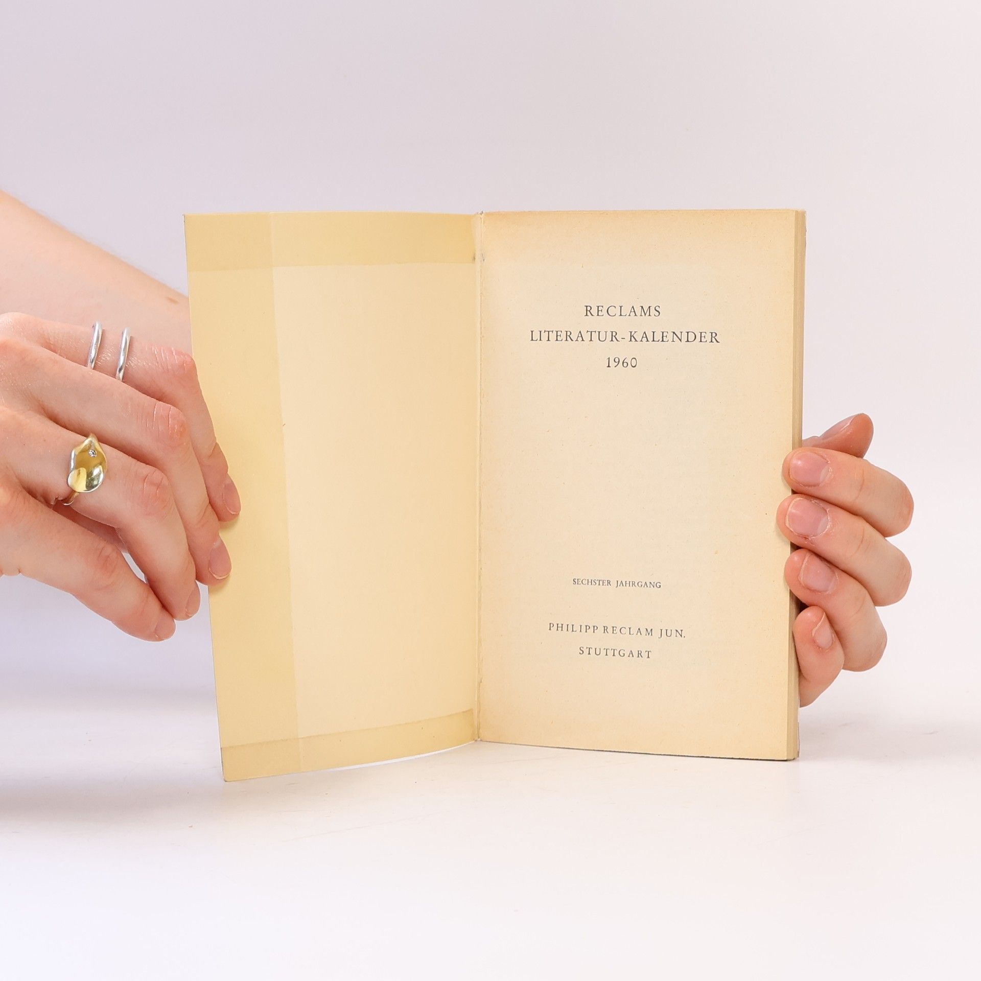 AA.VV. Reclams Literatur-Kalender 1960