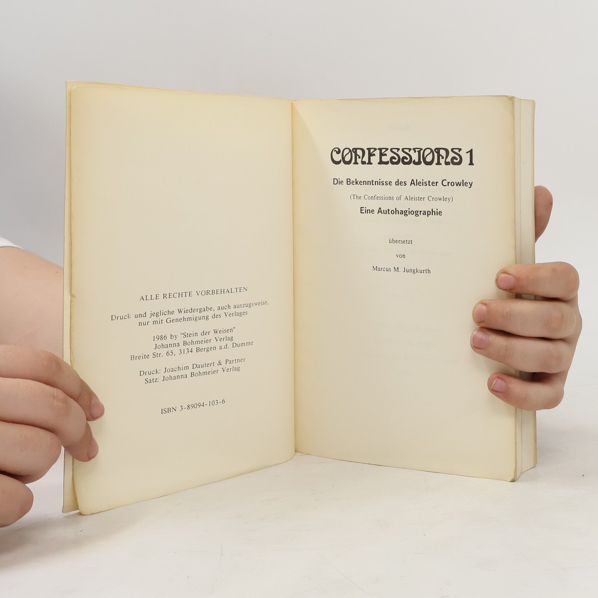 Aleister Crowley Confessions 1