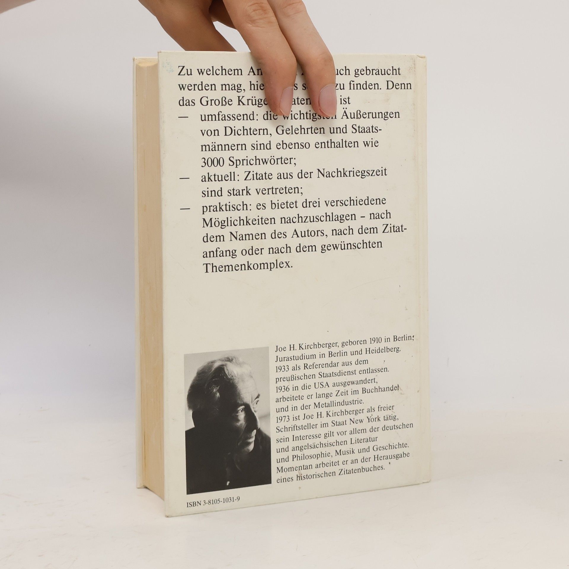 J. H. Kirchberger Das Große Krüger Zitatenbuch