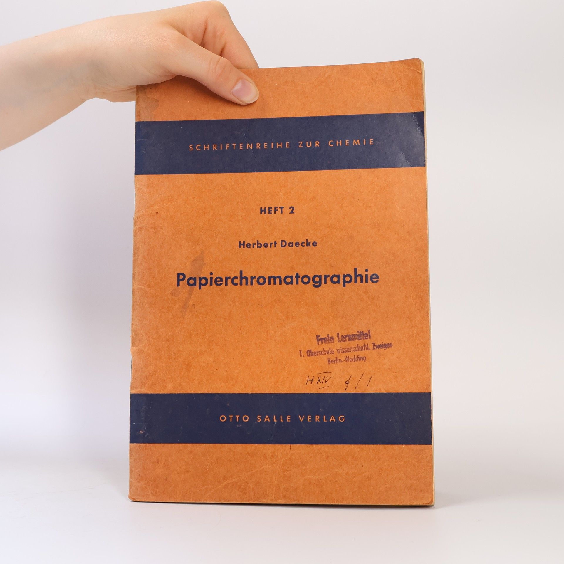 Herbert Daecke Papierchromatografie. Heft 2.