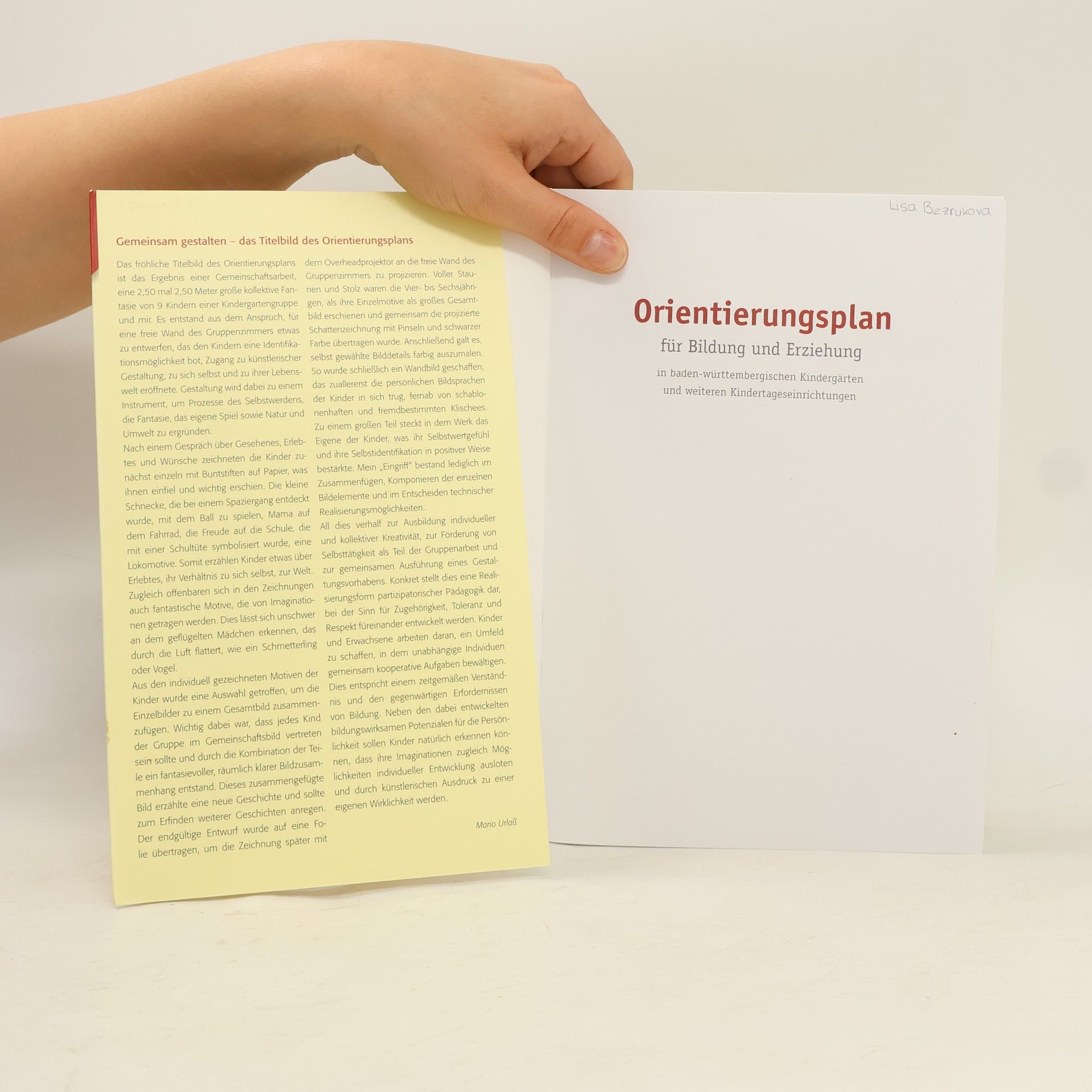 Christa Engemann Orientierungsplan für Bildung und Erziehung in baden-württembergischen Kindergärten und weiteren Kindertageseinrichtungen
