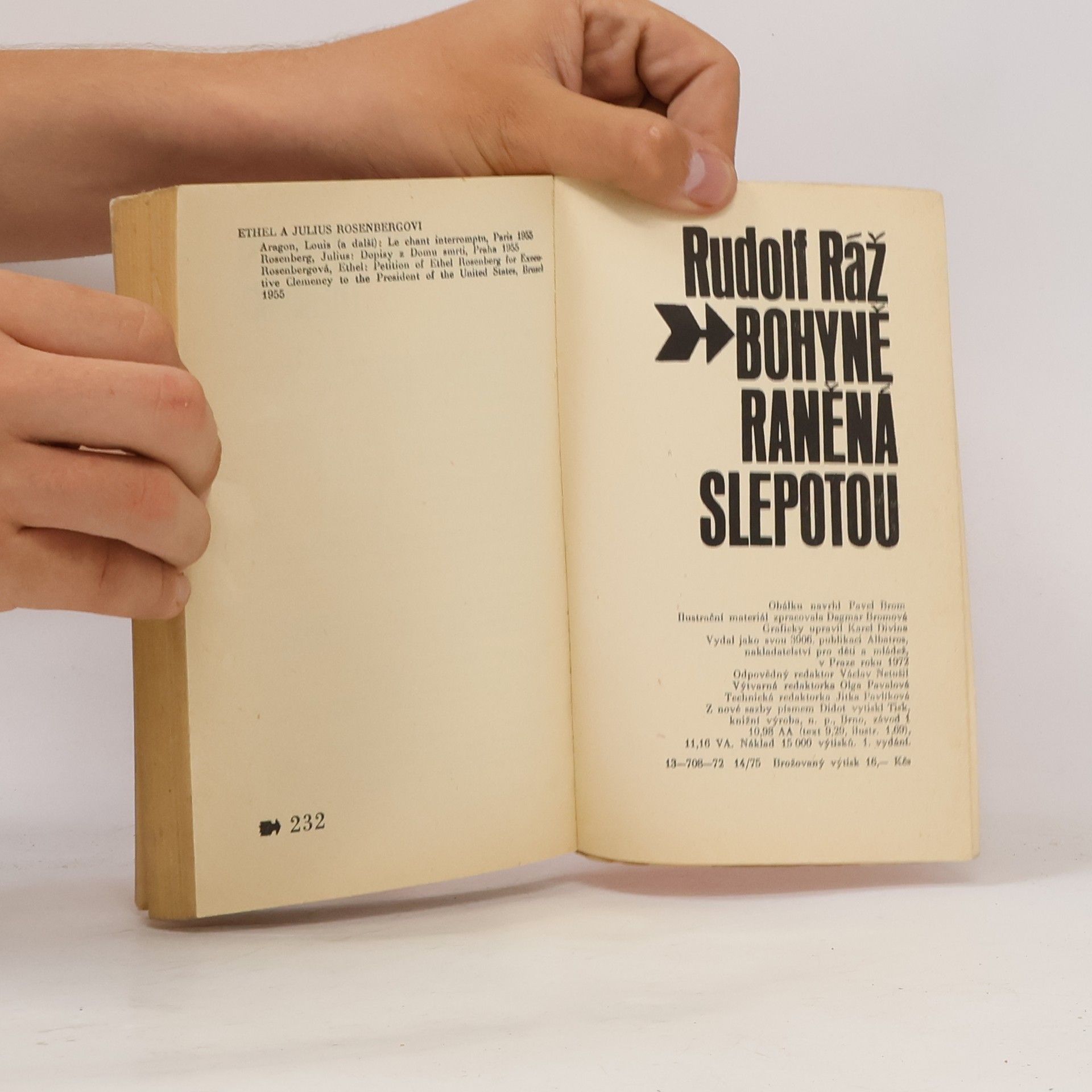 Rudolf Ráž Bohyně raněná slepotou
