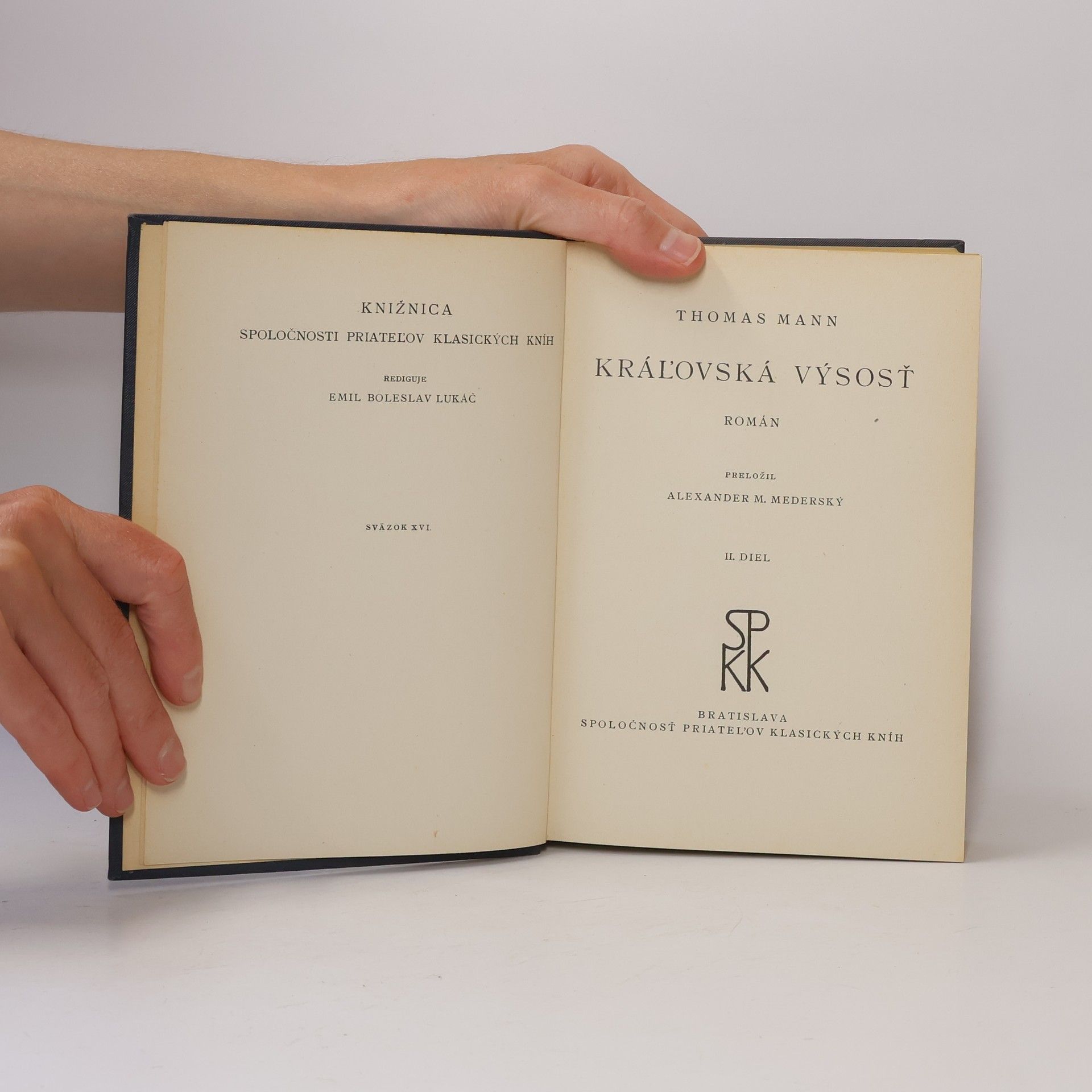 Klaus Mann Královská výsost. II. Diel