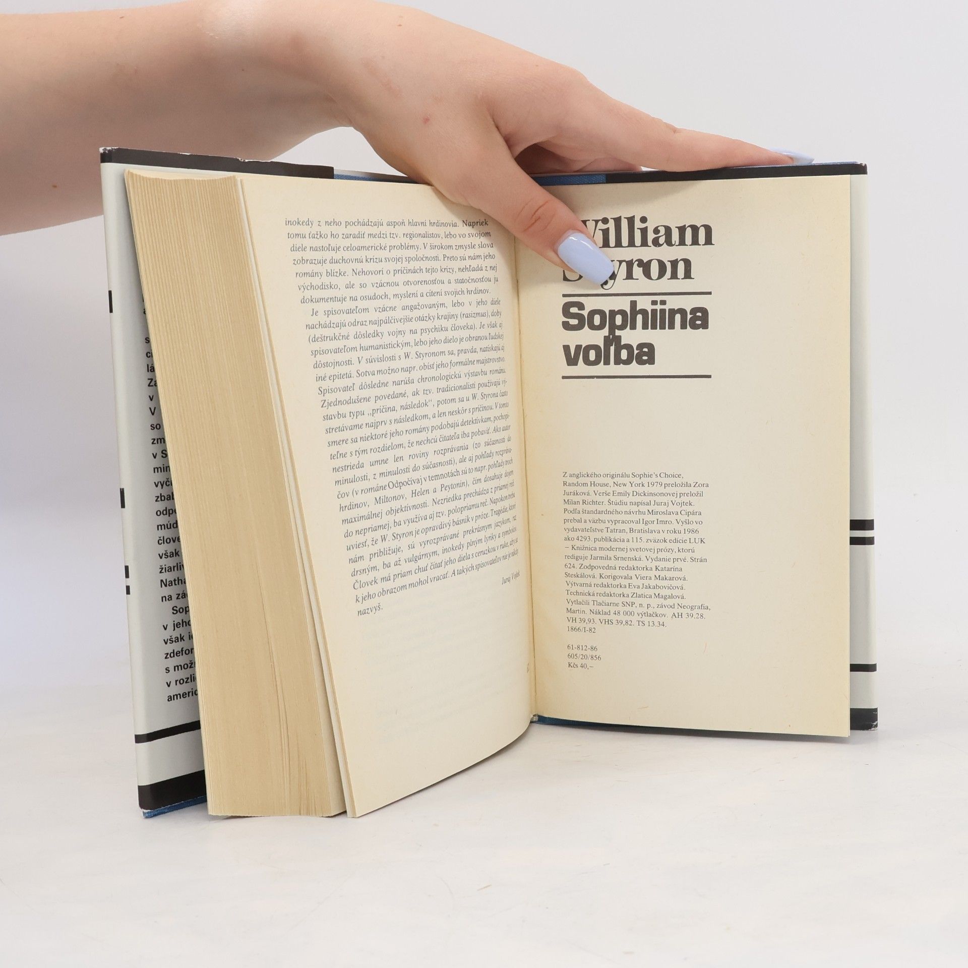 William Styron Sophiina voľba