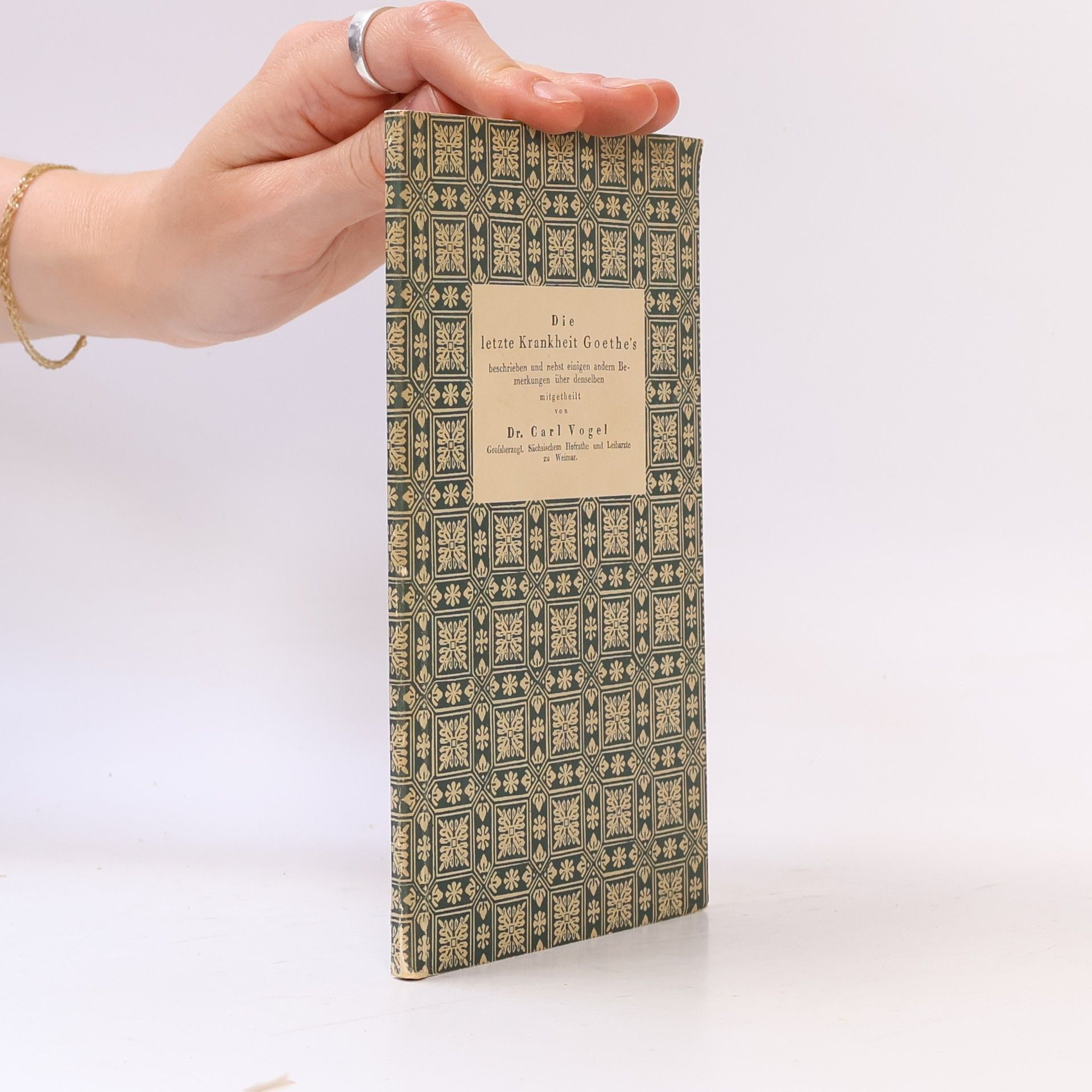 Carl Vogel Die letzte Krankheit Goethe's