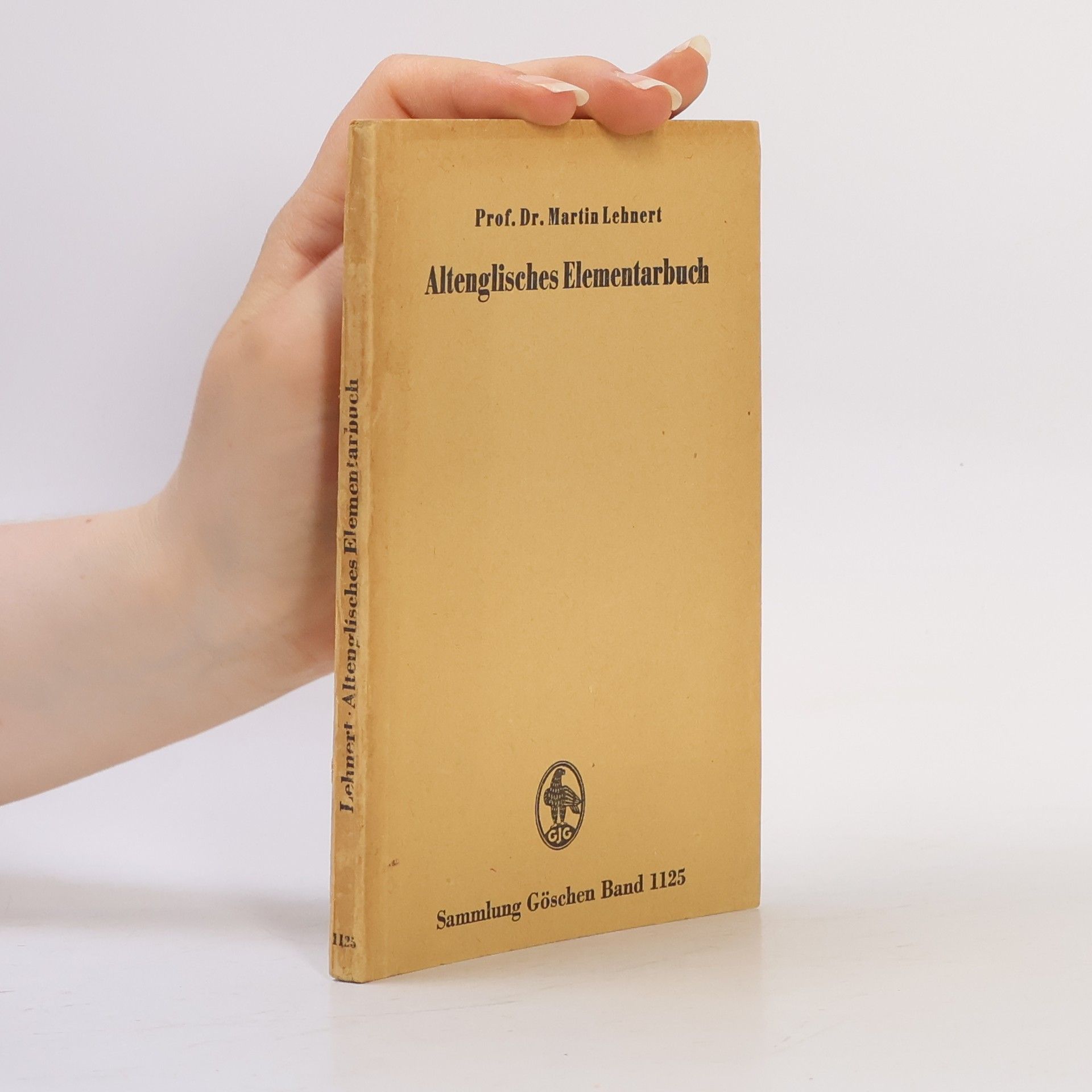 Martin Lehnert Altenglisches Elementarbuch