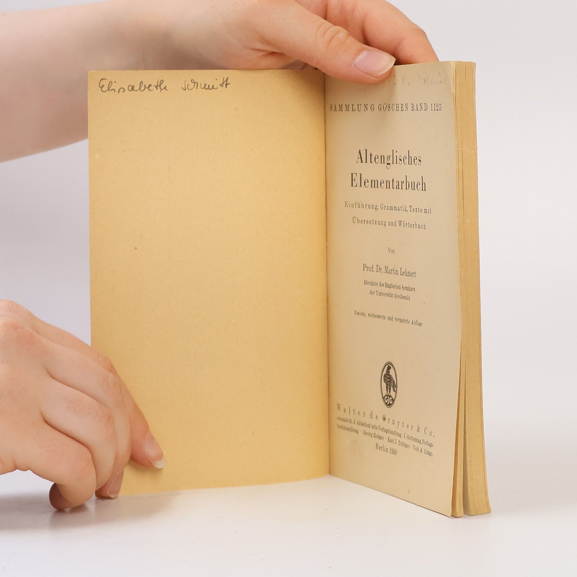 Martin Lehnert Altenglisches Elementarbuch