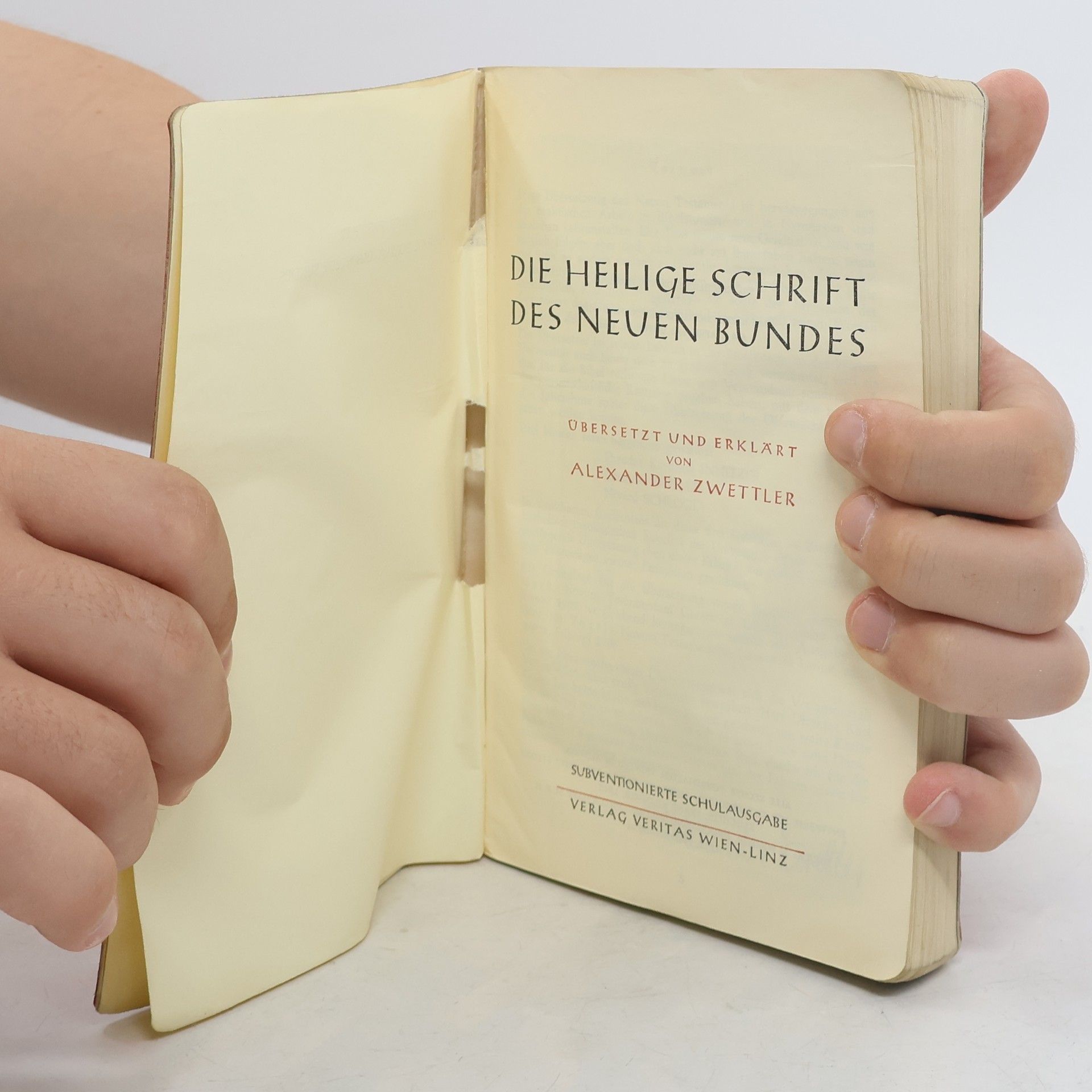 Alexander Zwettler Die heilige Schrift des Neuen Bundes