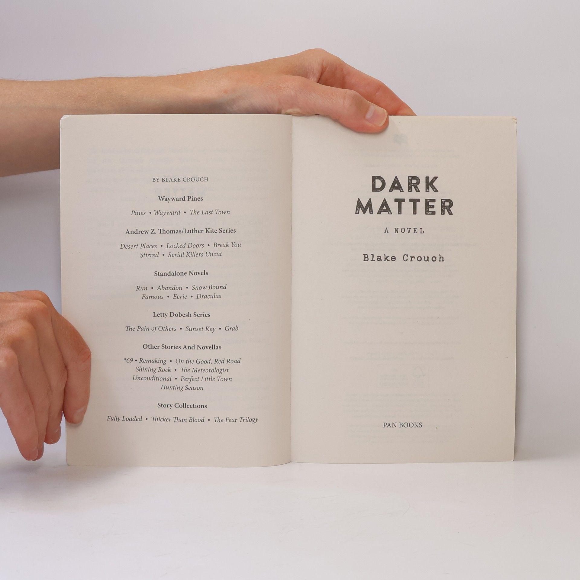 Blake Crouch Dark matter