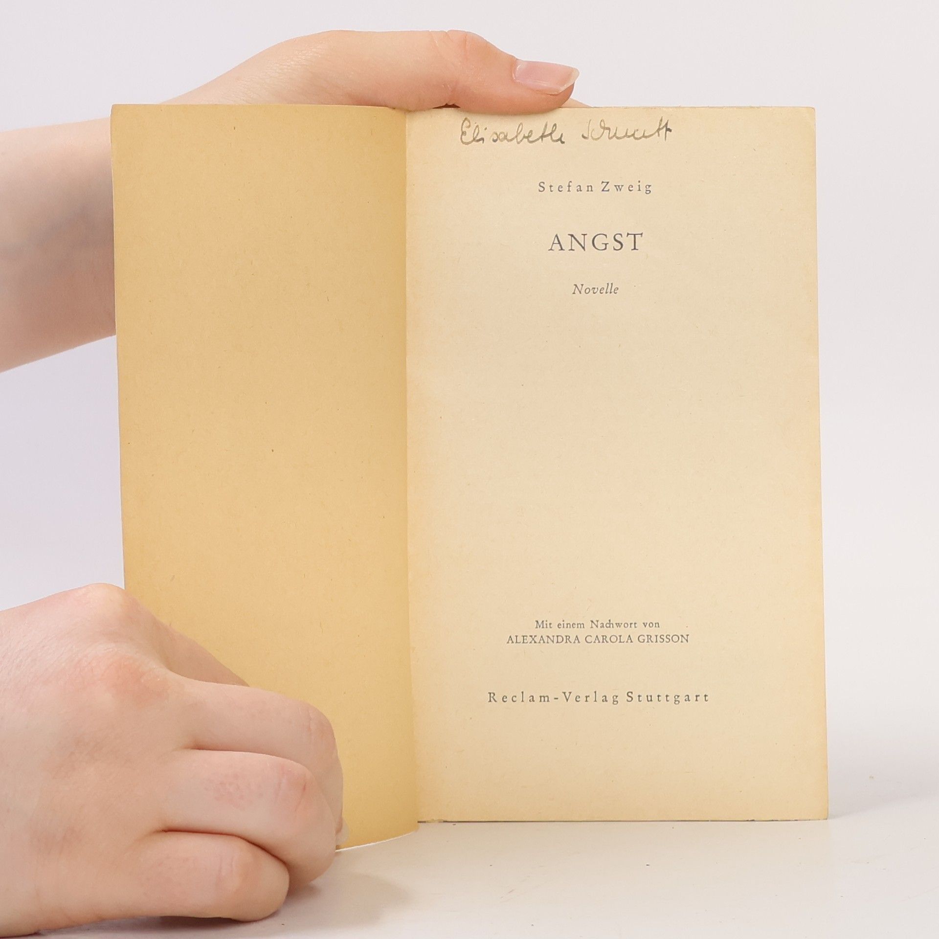Stefan Zweig Angst
