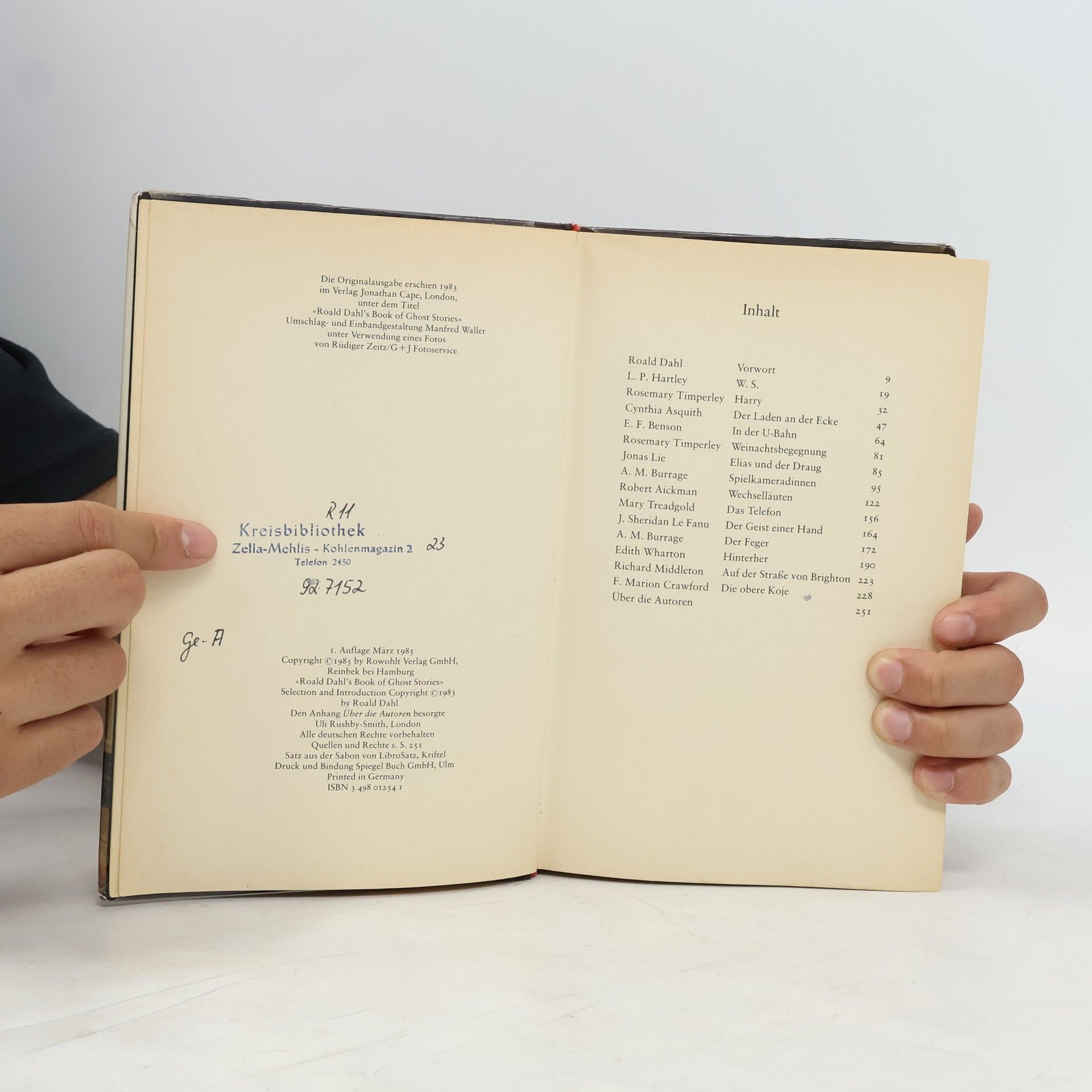 Roald Dahl Roald Dahl's Buch der Schauergeschichten