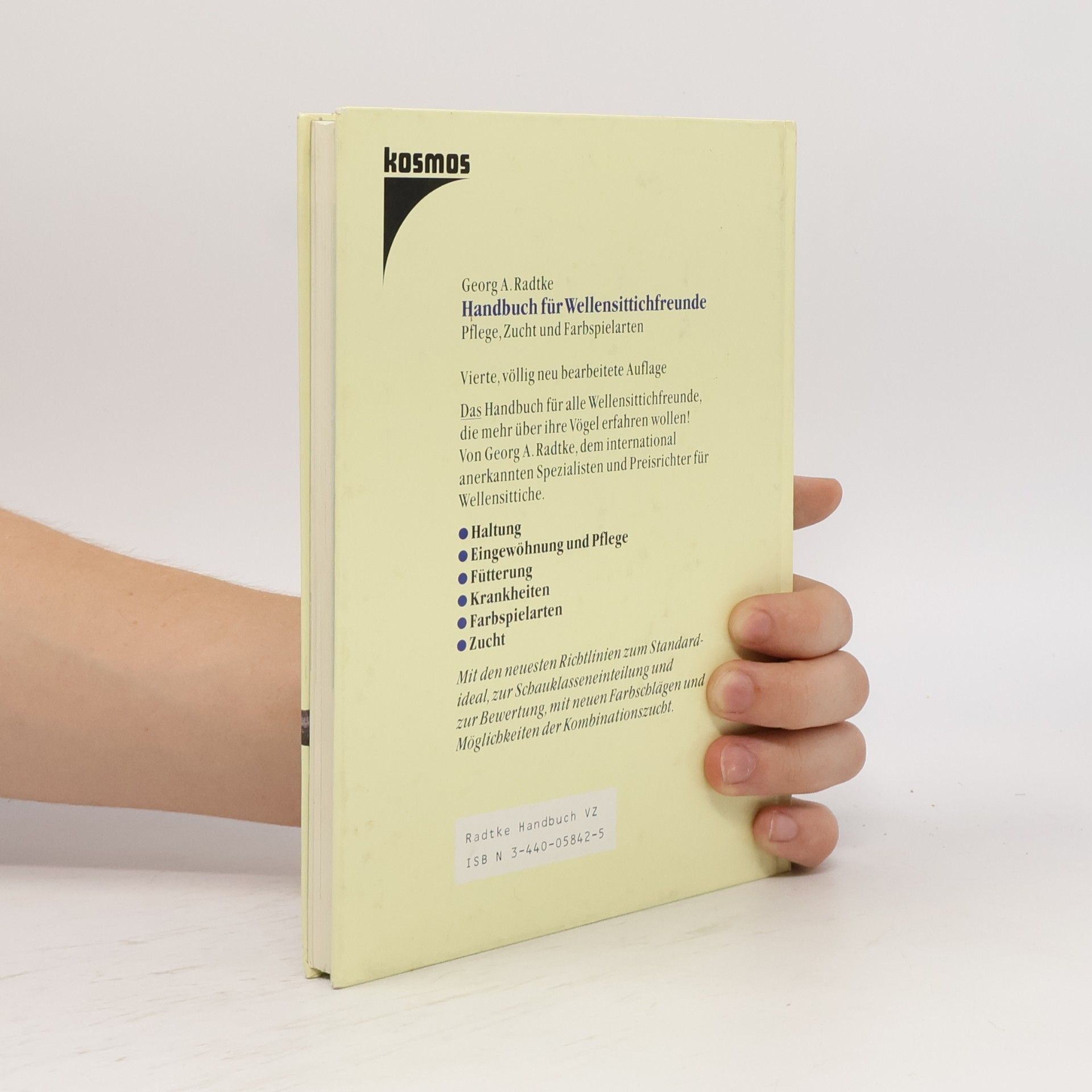 Georg A. Radtke Handbuch für Wellensittichfreunde