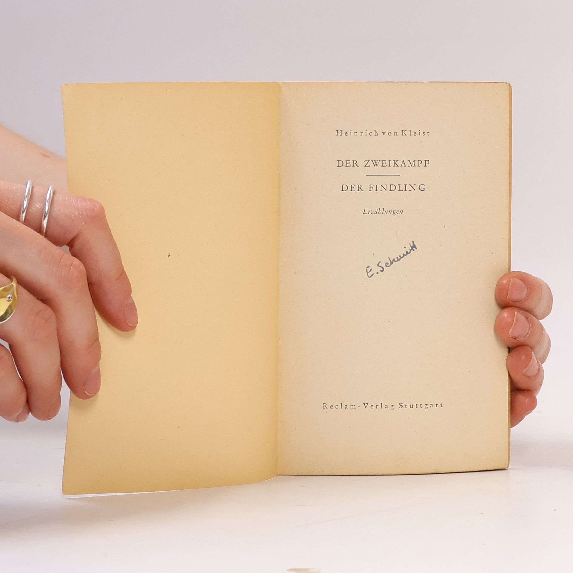 Heinrich von Kleist Der Zweikampf. Der Findling